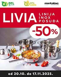 Leon Market akcija – Metalac posuđe LIVIA linija, sniženje do 50% do 17.11.2025.