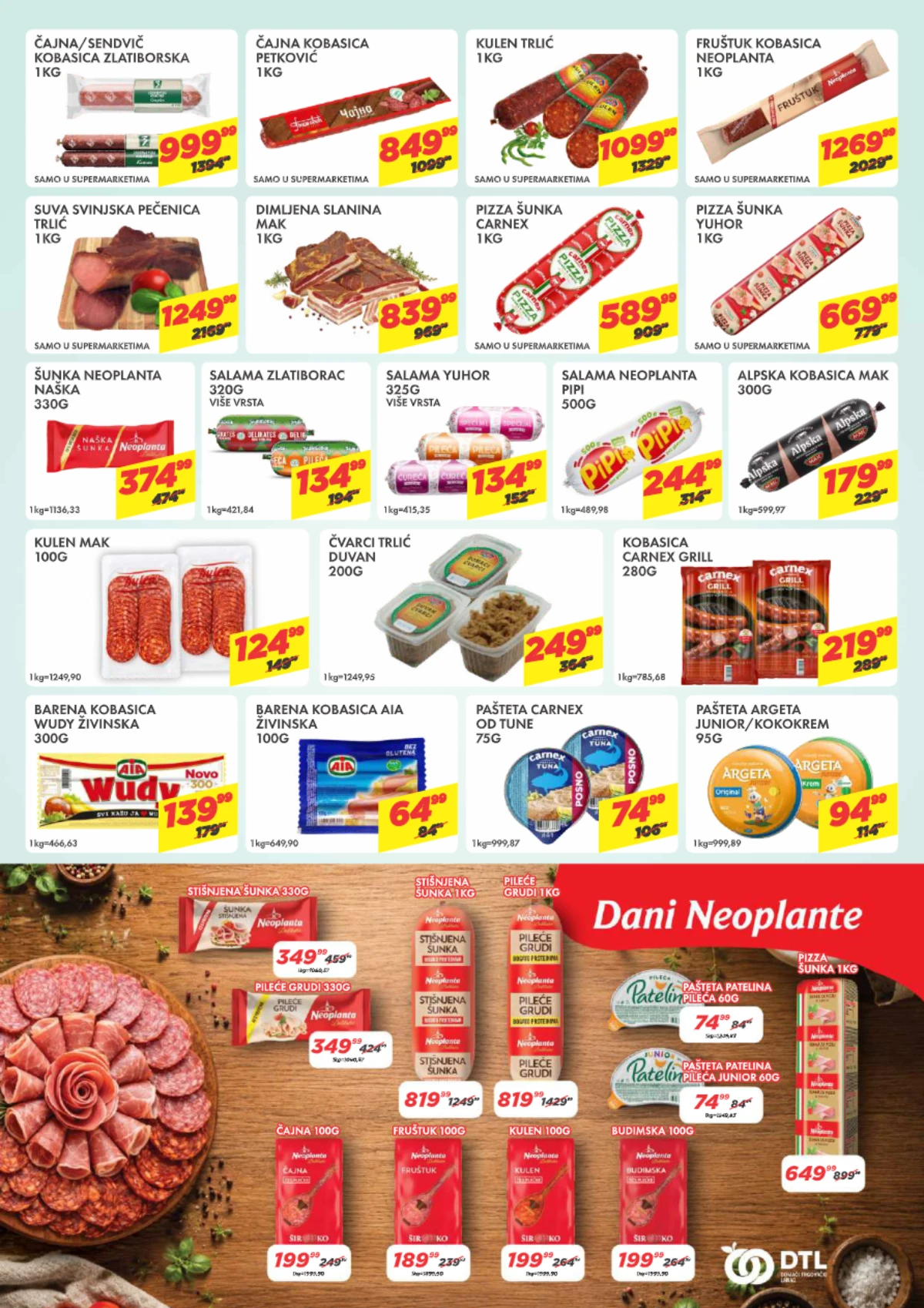 DTL Marmil akcija kulen, kobasice, šunka, salame i paštete na sniženju
