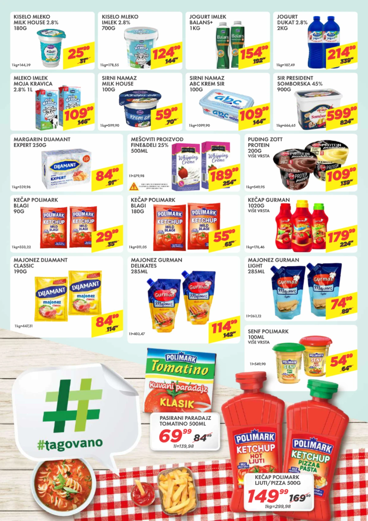 DTL Marmil akcija mleko, jogurt, sirevi, majonez i kečap po akcijskim cenama