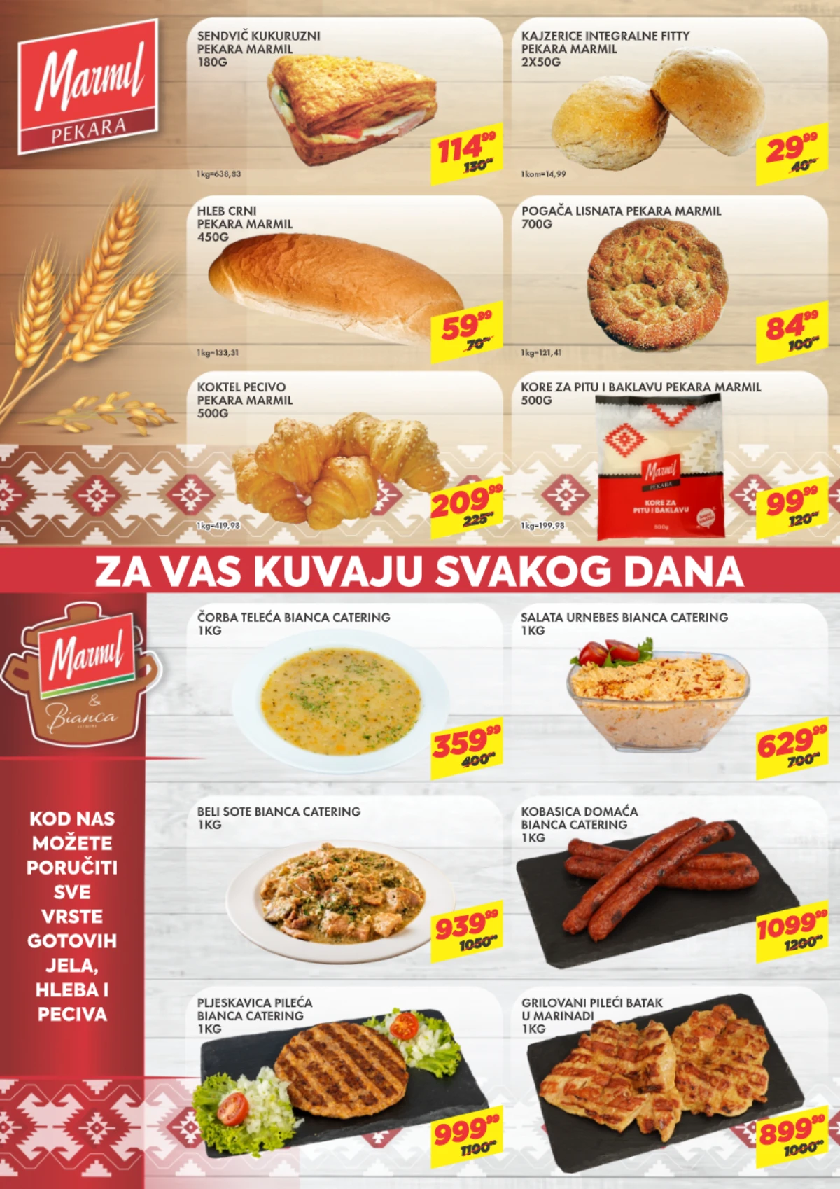 DTL Marmil katalog strana 10 – akcijske ponude za prehranu, pića i kućnu hemiju