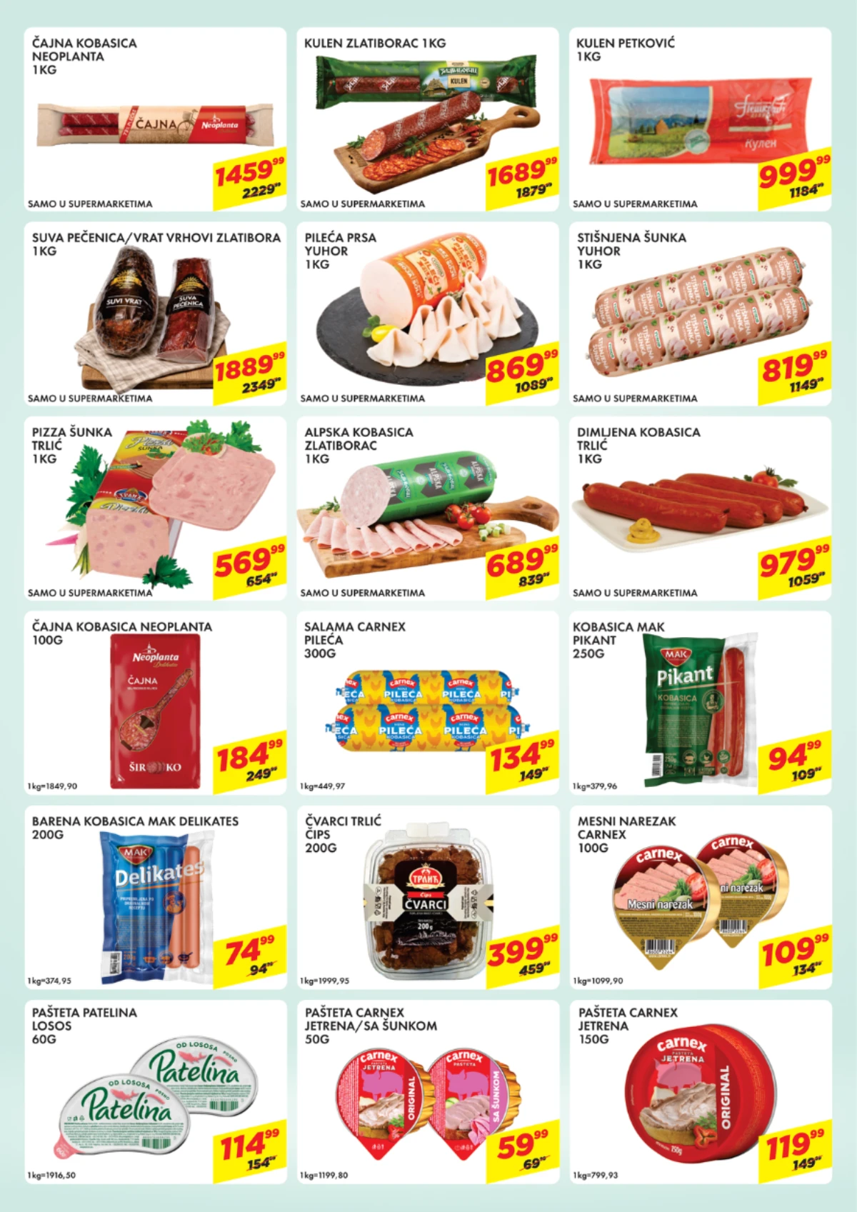 DTL Marmil akcija kulen, kobasice, šunka, salame i paštete na sniženju