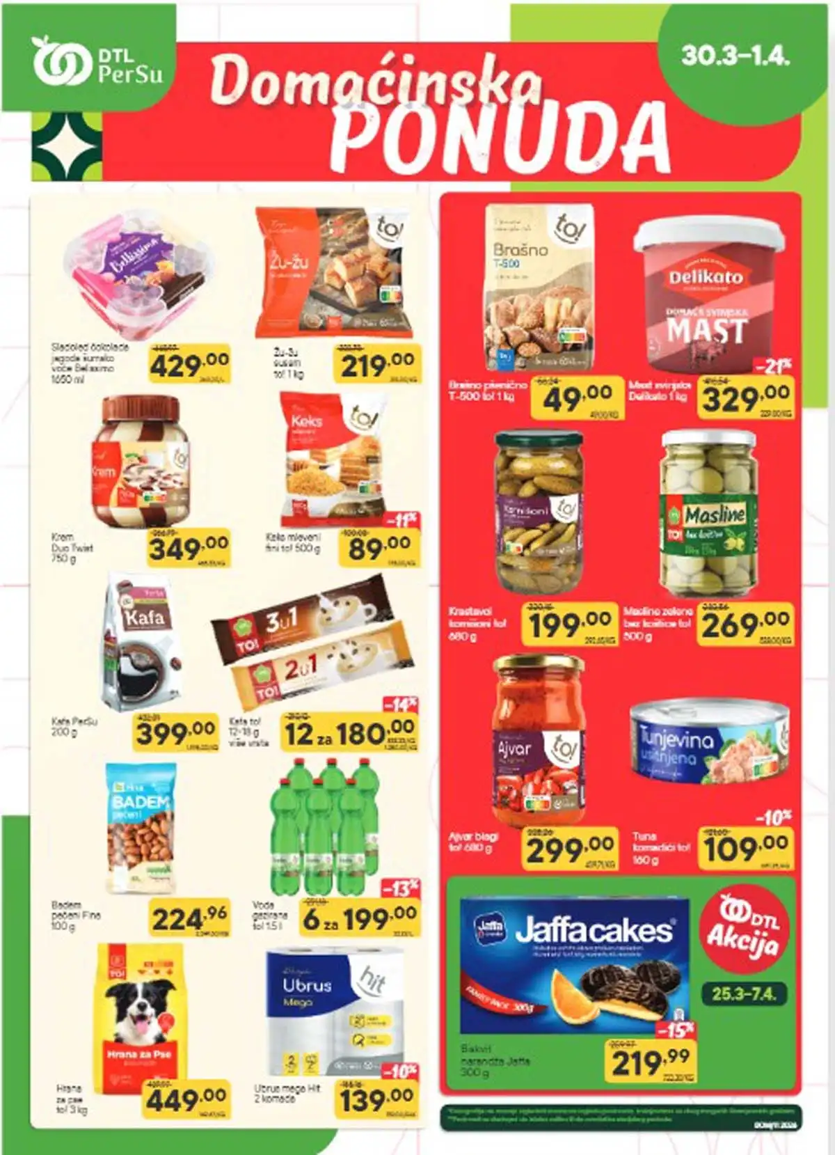 Persu domaćinska akcija katalog sniženja prehrana piće kućne potrepštine do 01. aprila  2026 prva strana