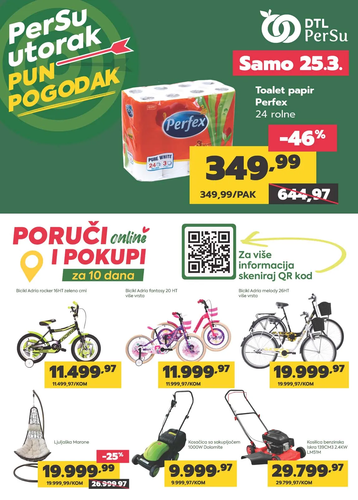 PERSU Marketi akcija Poruči i pokupi sniženja do 26.03.2025 