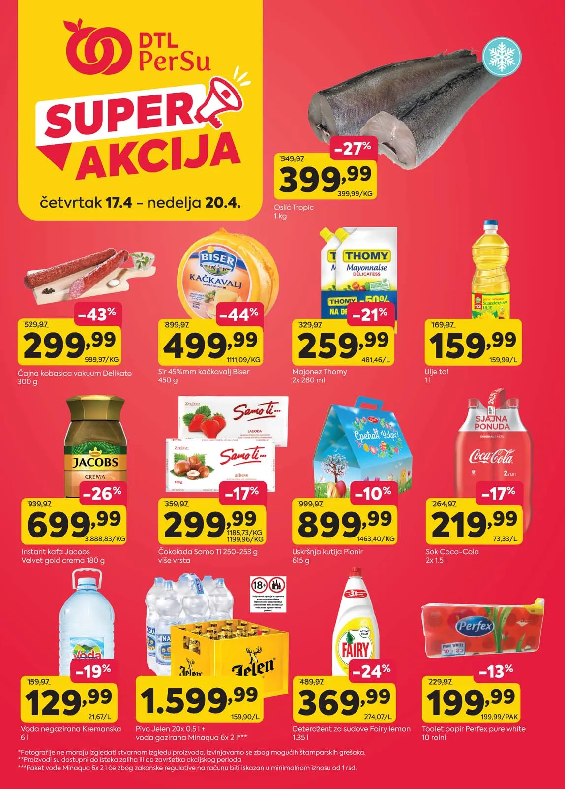 PERSU Marketi Super akcija sniženja do 20.04.2025