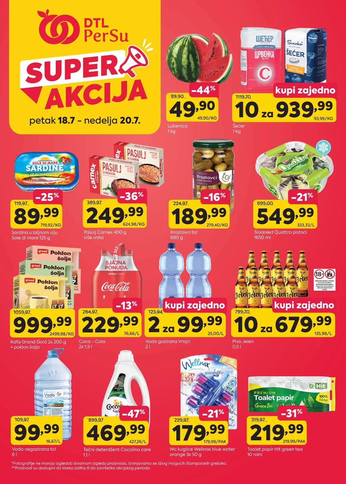 PerSu marketi – Super akcija do 20. jula 2025. | Sniženja na najtraženije proizvode