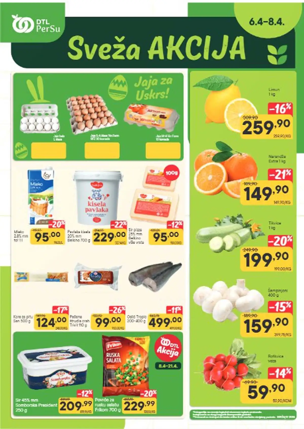 Persu katalog akcija sveža ponuda sniženja prehrane do 08. aprila 2026 prva strana