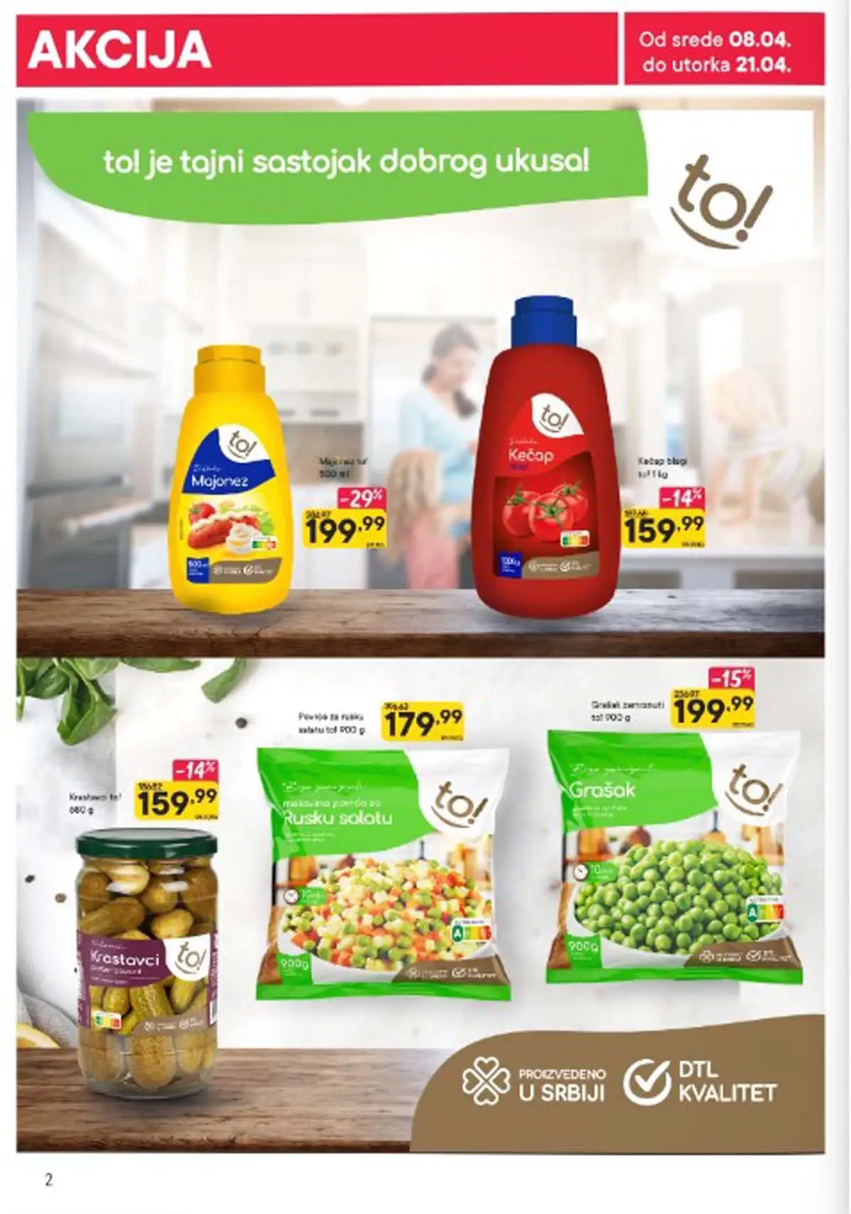 Persu akcija strana 2 kataloga do 21. aprila 2026. prehrana i kućne potrepštine Srbija