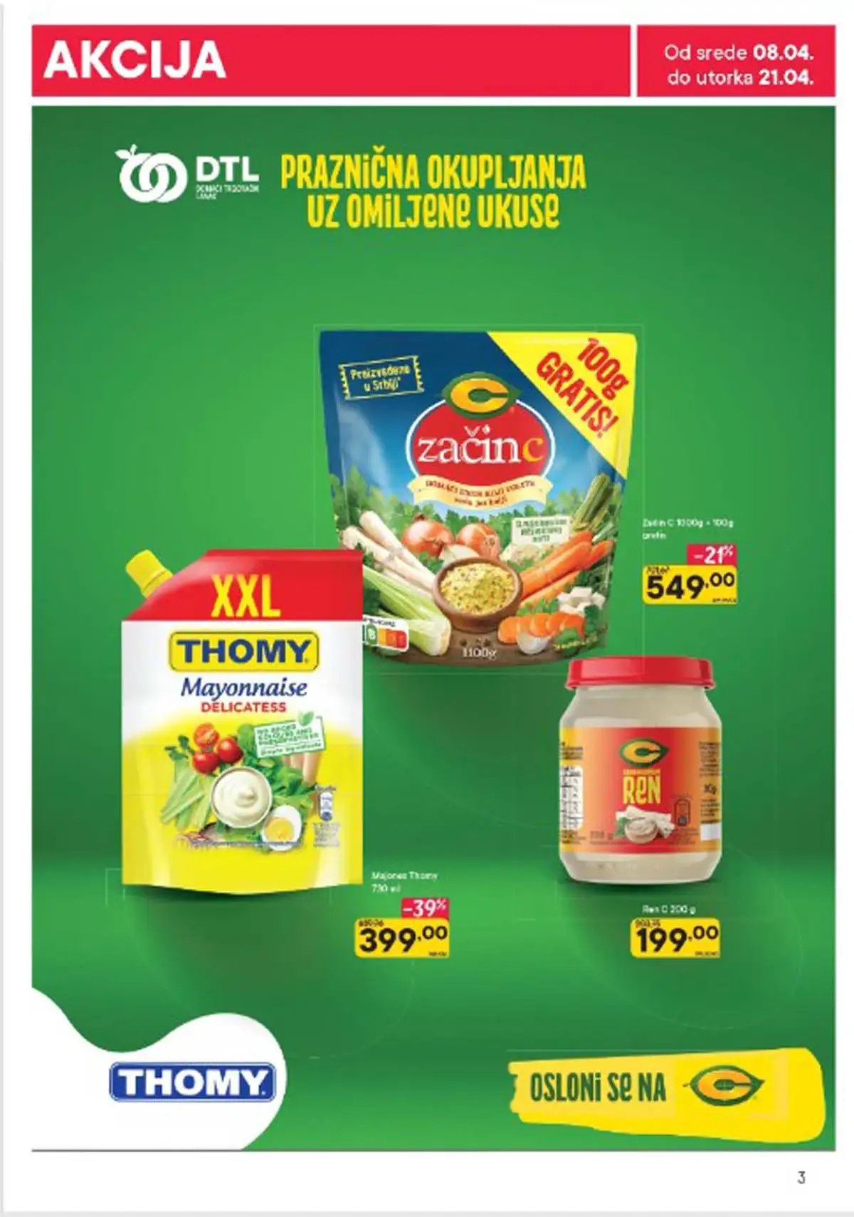 Persu akcija strana 3 kataloga do 21. aprila 2026. promotivne cene Srbija