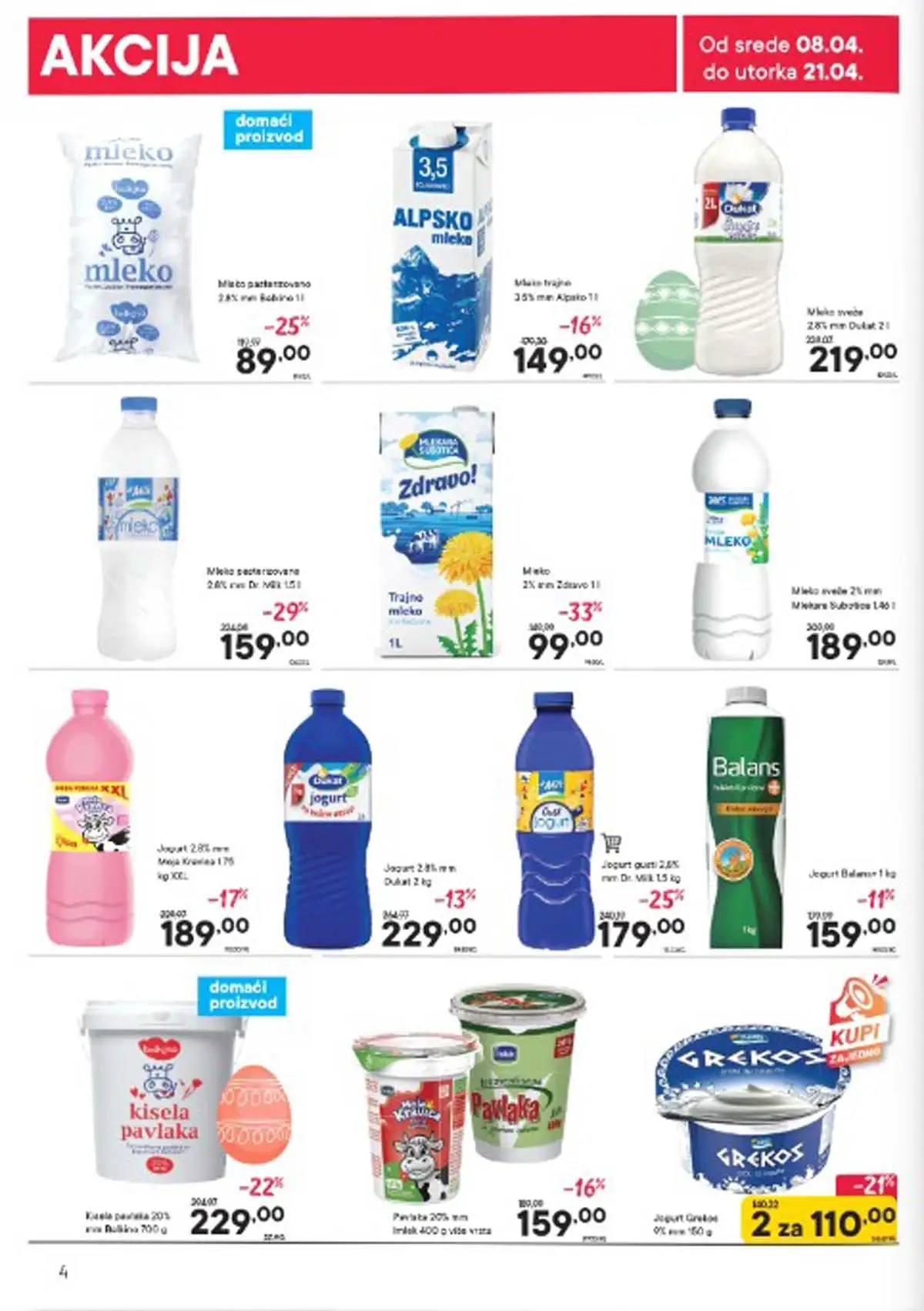 Persu akcijski katalog strana 4 do 21. aprila 2026. popusti i sniženja Srbija