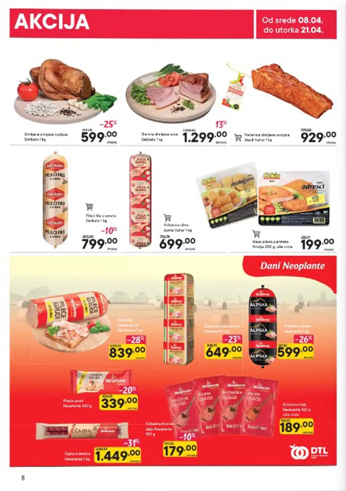 Persu akcija strana 8 kataloga do 21. aprila 2026. popusti na prehranu Srbija