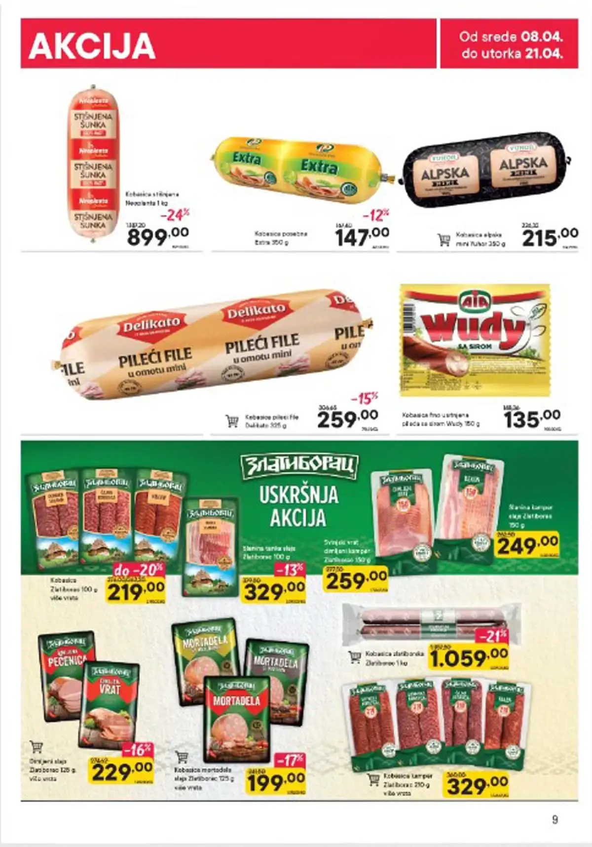 Persu akcijski katalog strana 9 do 21. aprila 2026. niske cene proizvoda Srbija