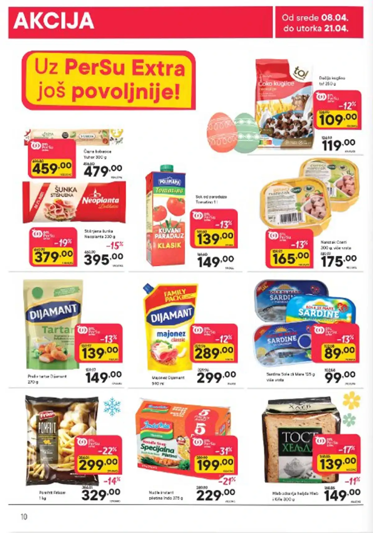 Persu akcija strana 10 kataloga do 21. aprila 2026. promotivne cene Srbija
