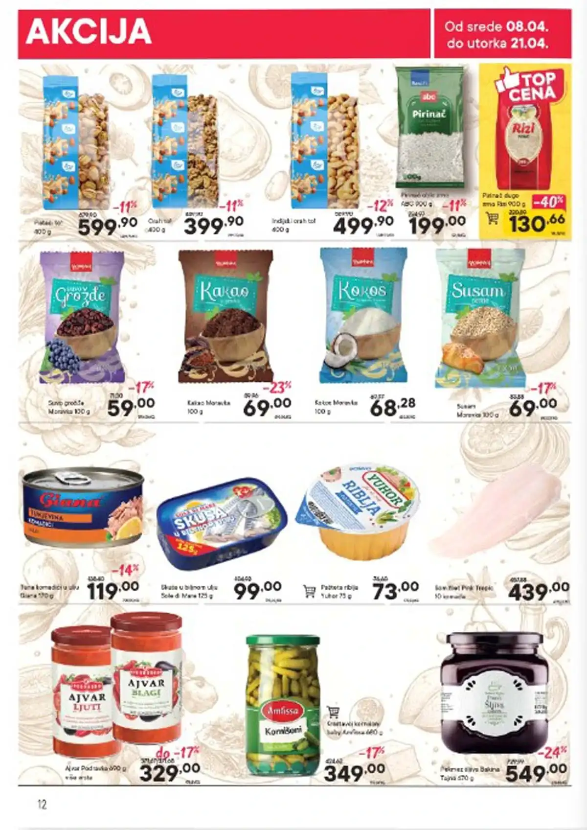 Persu akcijski katalog strana 12 do 21. aprila 2026. sniženi proizvodi Srbija