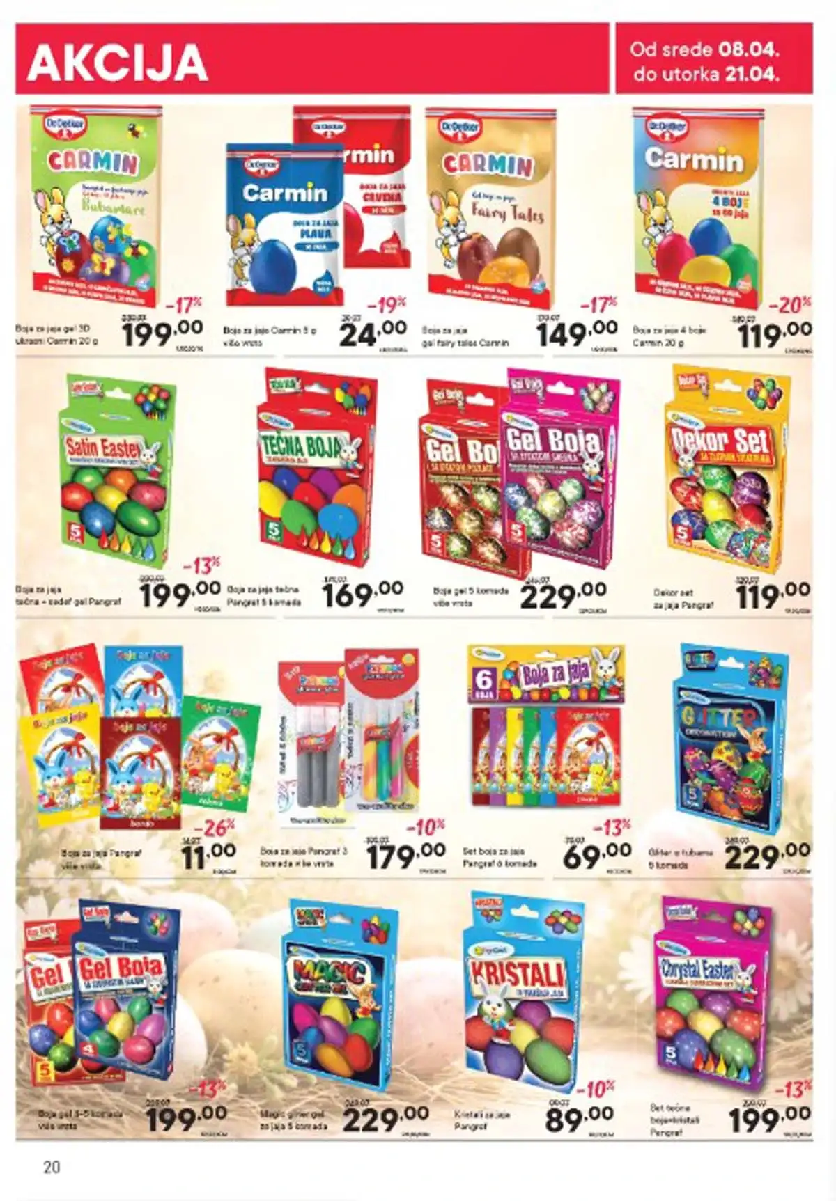 Persu akcijski katalog strana 20 do 21. aprila 2026. završna strana ponude Srbija