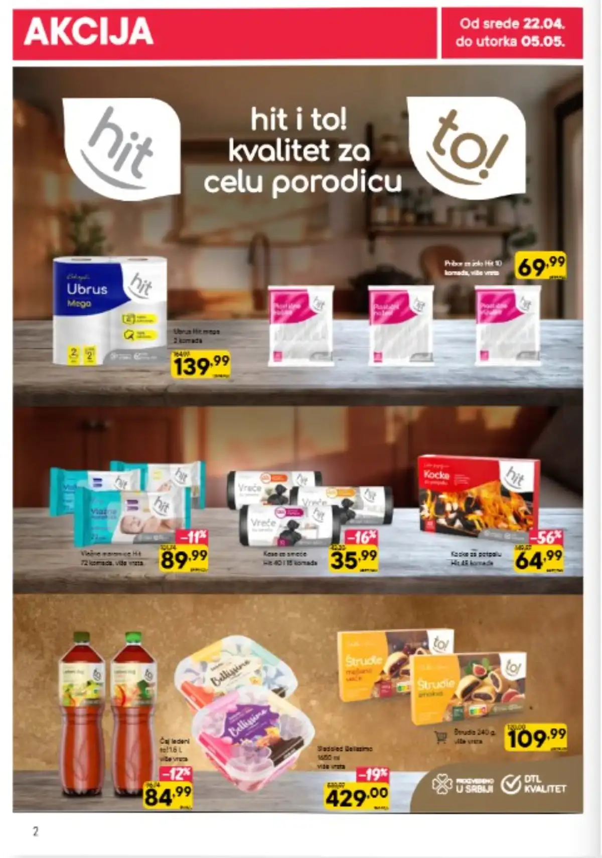 Persu akcija strana 2 kataloga do 05. maja 2026. prehrana i kućne potrepštine Srbija