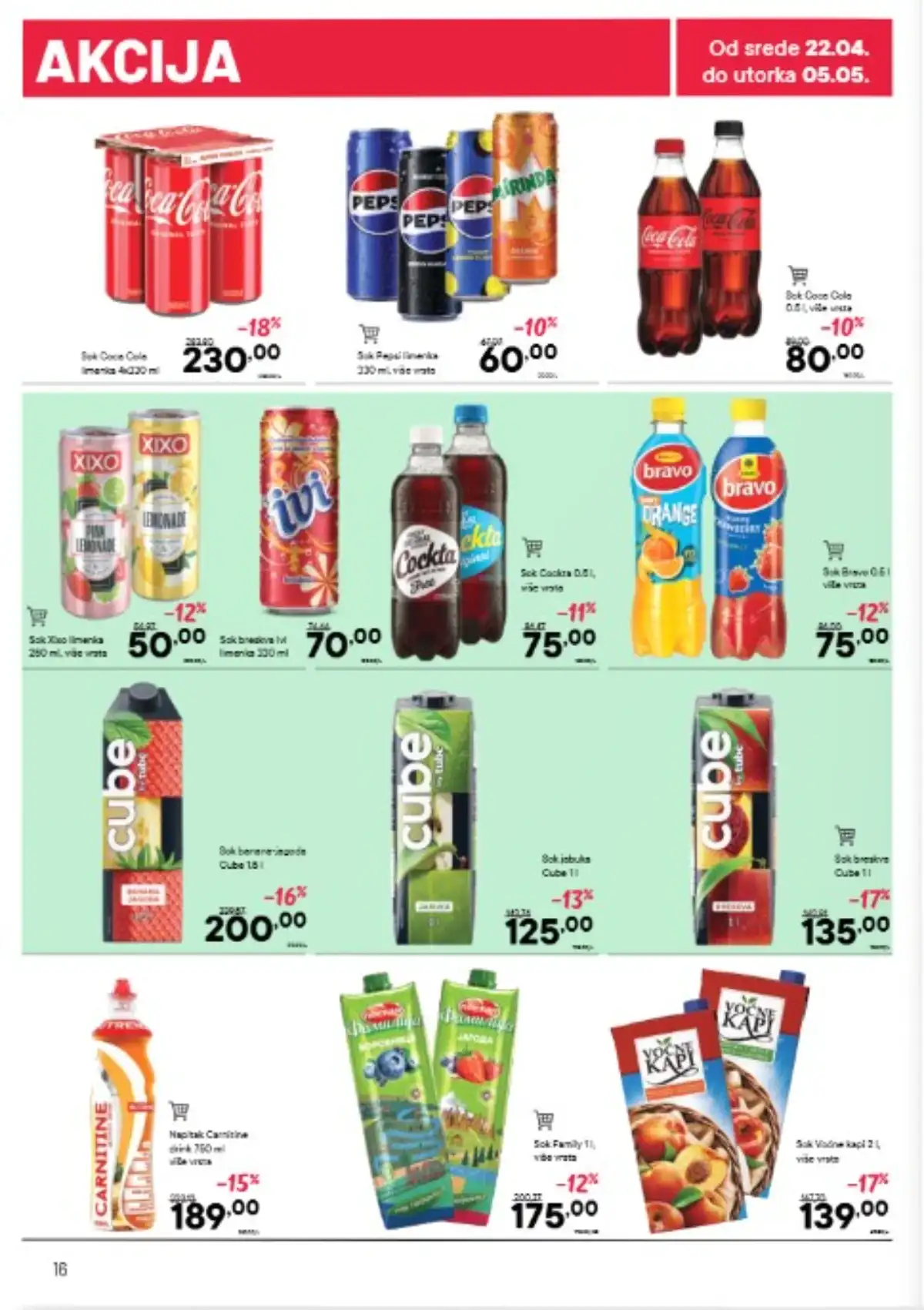 Persu akcijski katalog strana 16 do 05. maja 2026. prehrana i kućne potrepštine Srbija