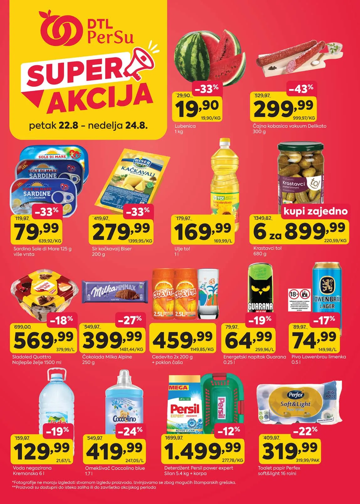 Persu marketi – Super akcija | Sniženja do 24.08.2025.
