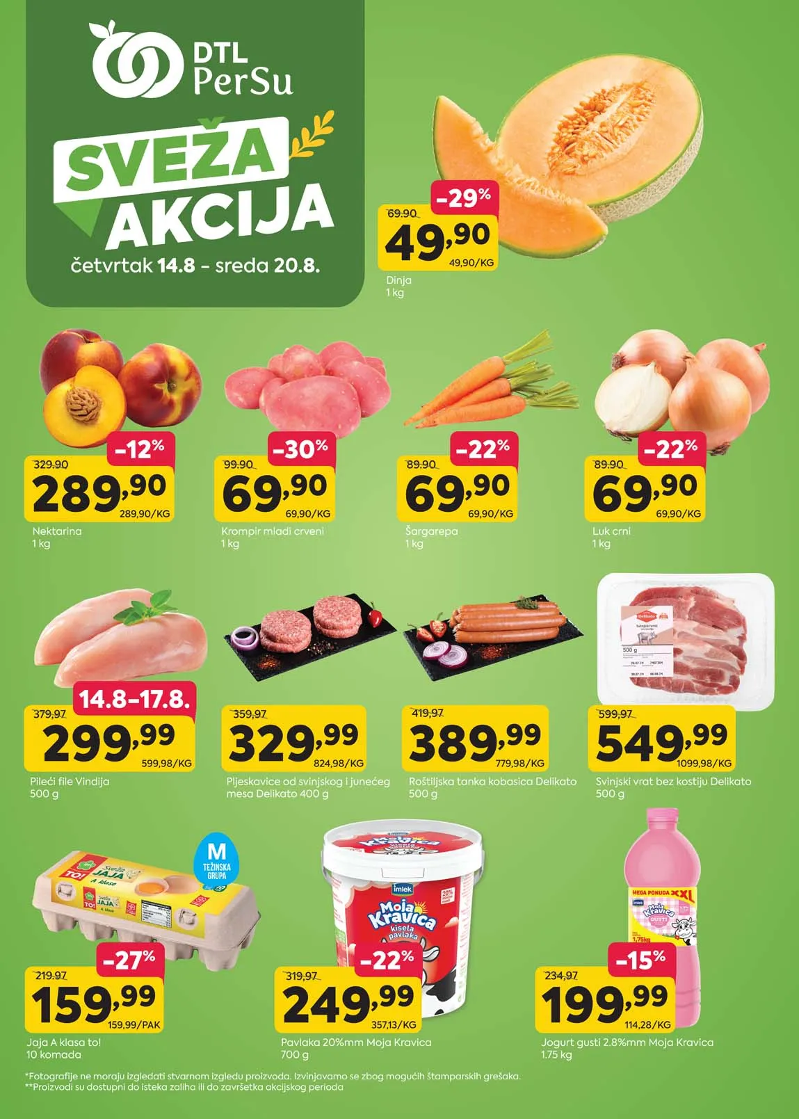 PerSu marketi – Sveža akcija sniženja do 20. avgusta 2025.