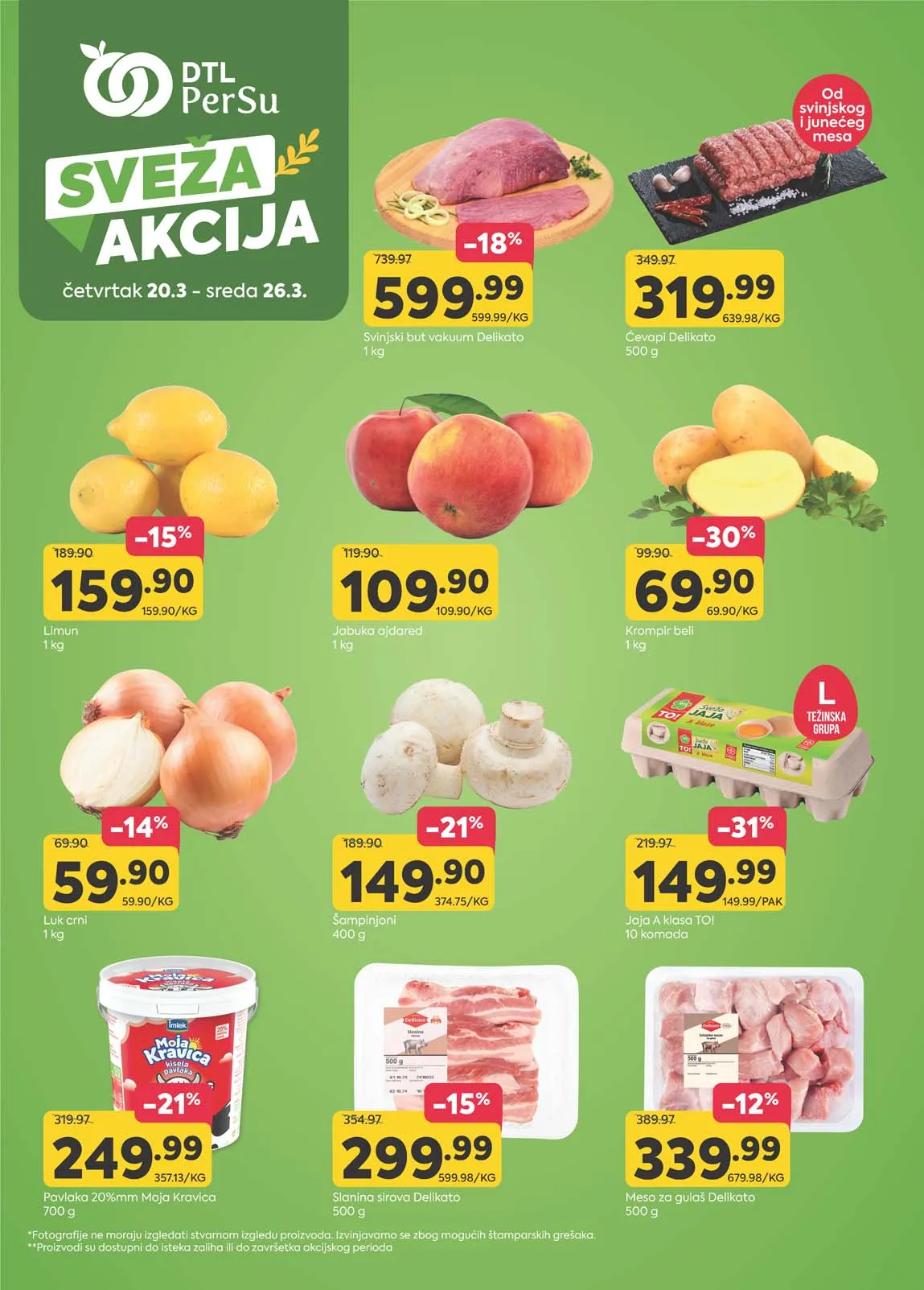 PERSU Marketi sveža akcija sniženja do 26.03.2025 