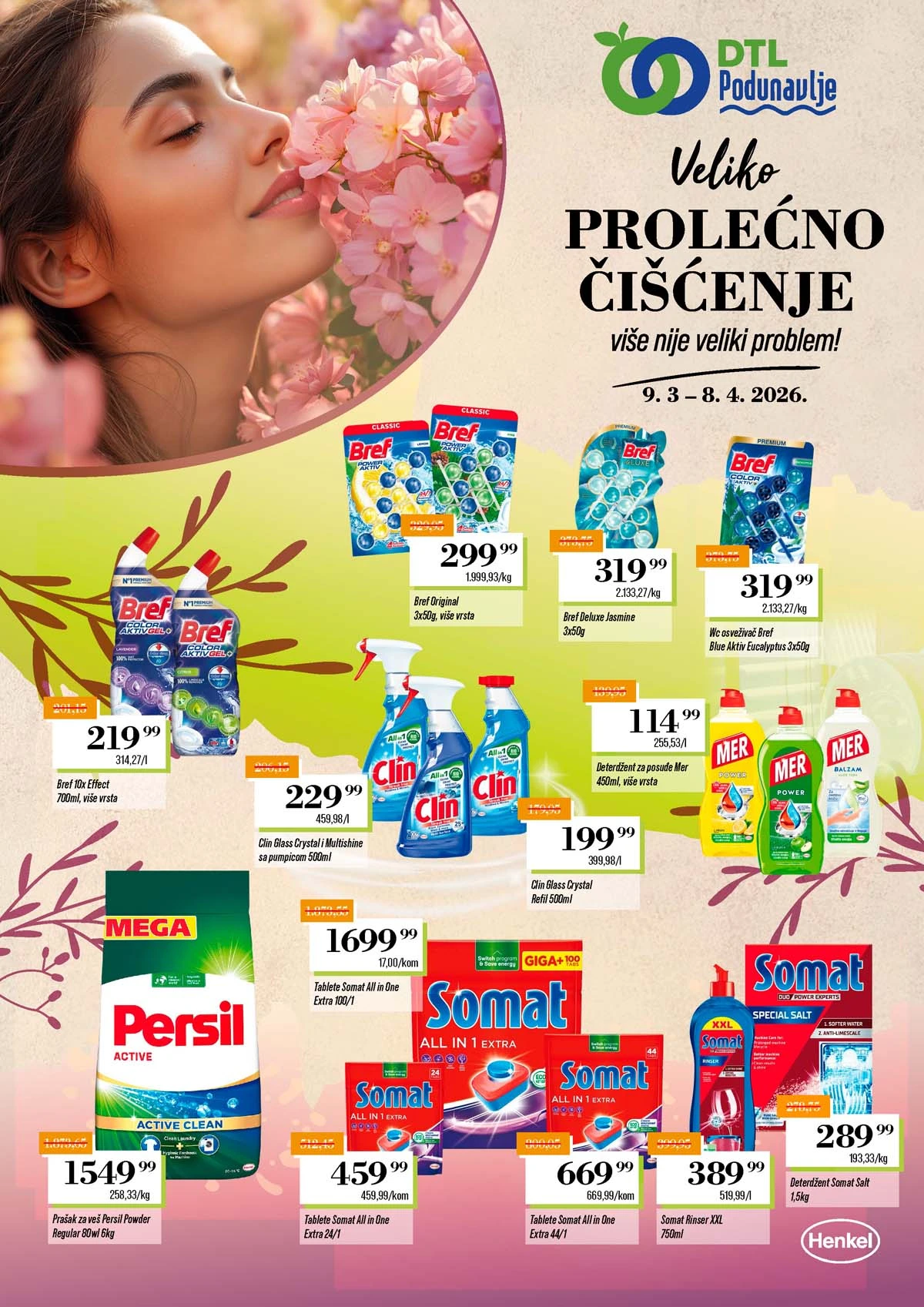 Podunavlje katalog veliko prolećno čišćenje – sniženja na higijenu, kućne potrepštine i prehranu do 08. aprila 2026