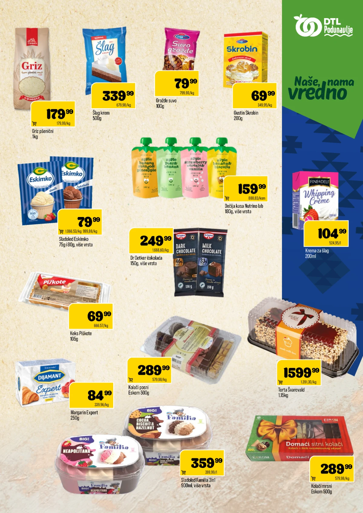 DTL Podunavlje katalog do 29.06.2026 – slatkiši, grickalice i napici