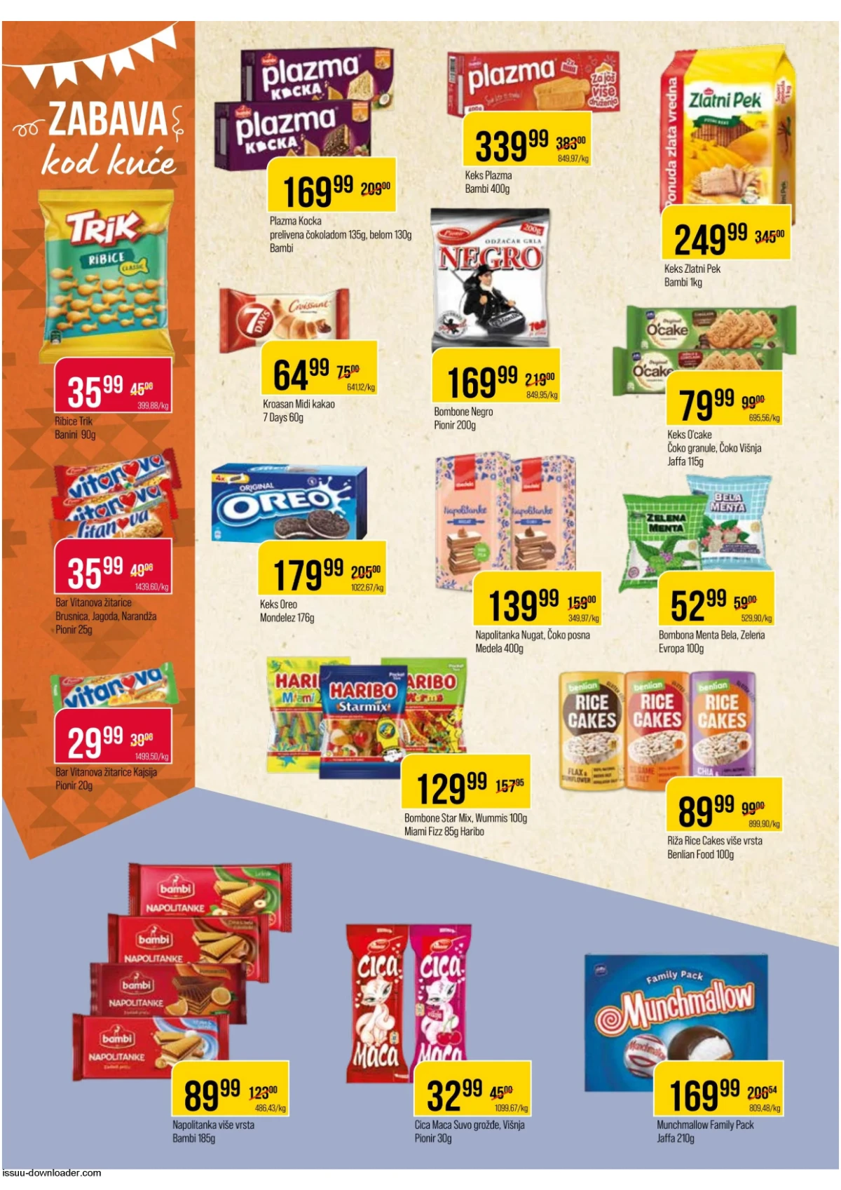 DTL Proleter katalog slatkiša – Plazma, Milka i Haribo proizvodi na sniženju