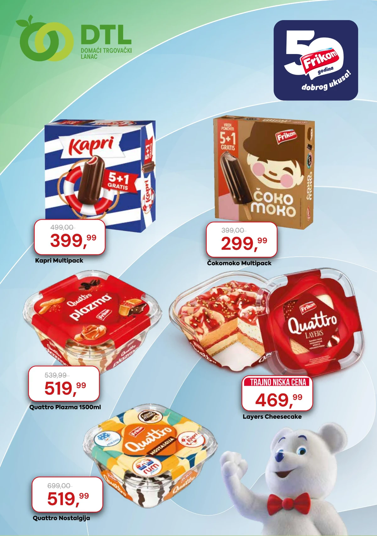 DTL Proleter katalog sniženja – Moja Kravica mleko, jogurt i pavlaka po akcijskim cenama