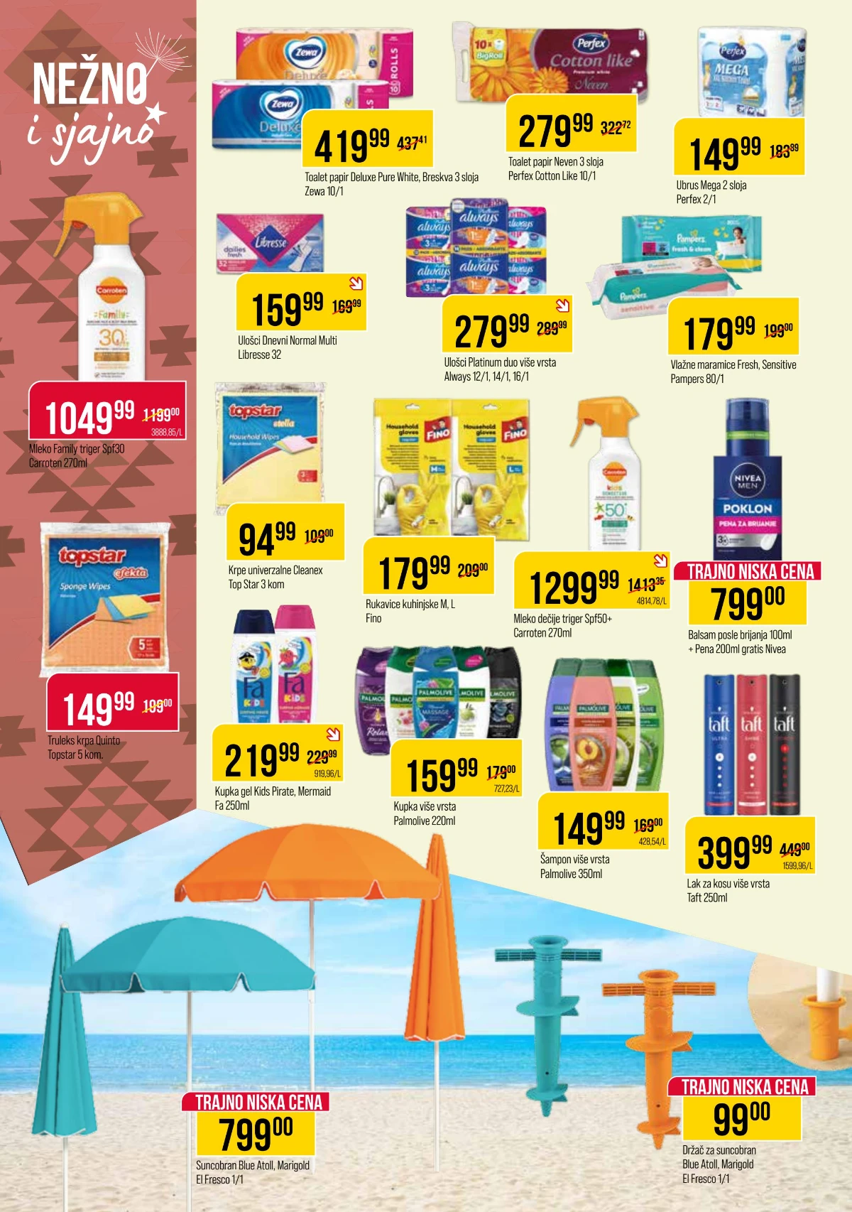 DTL Proleter katalog kozmetike – šamponi, dezodoransi i proizvodi za negu na sniženju