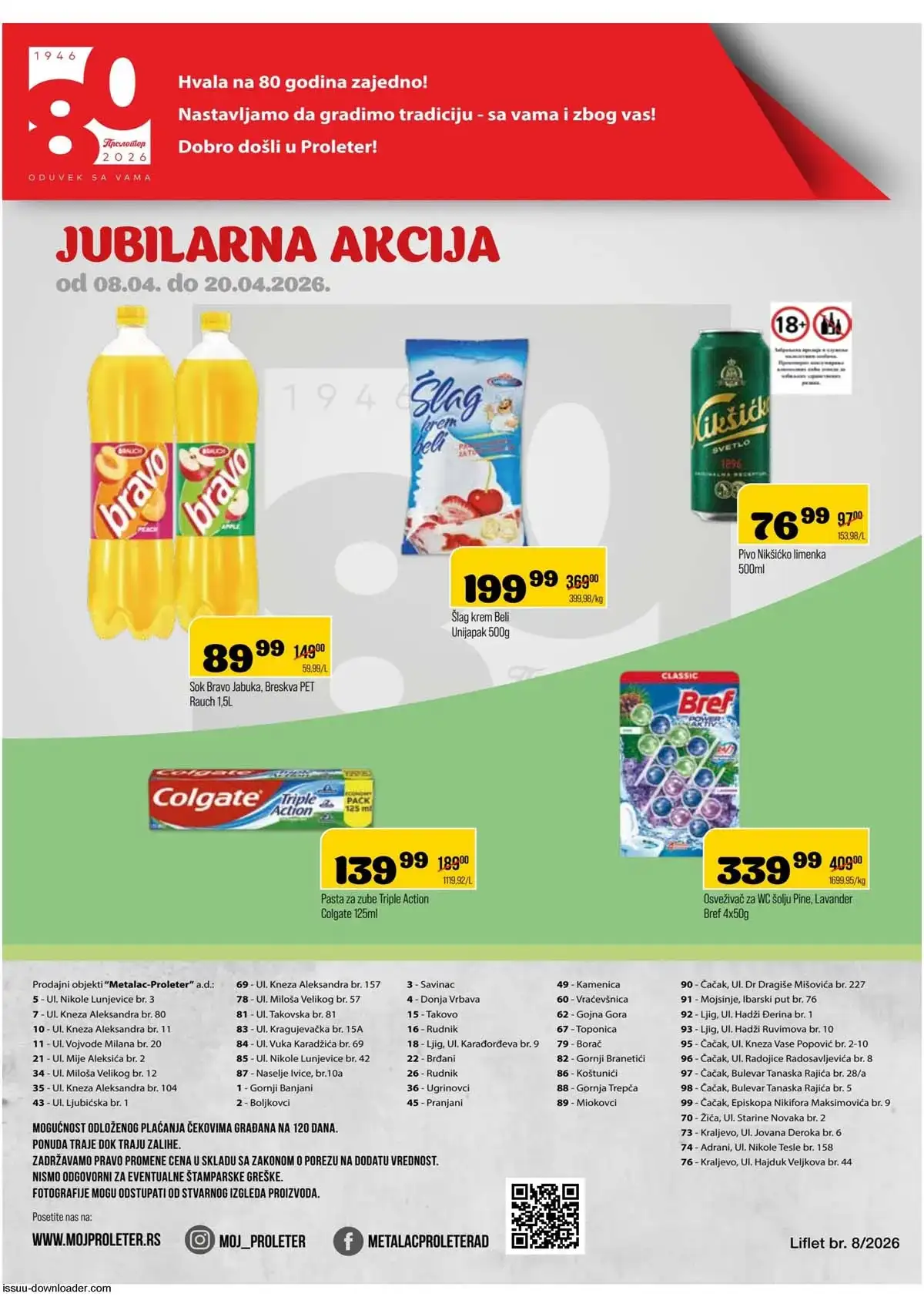 katalog proleter snizenja