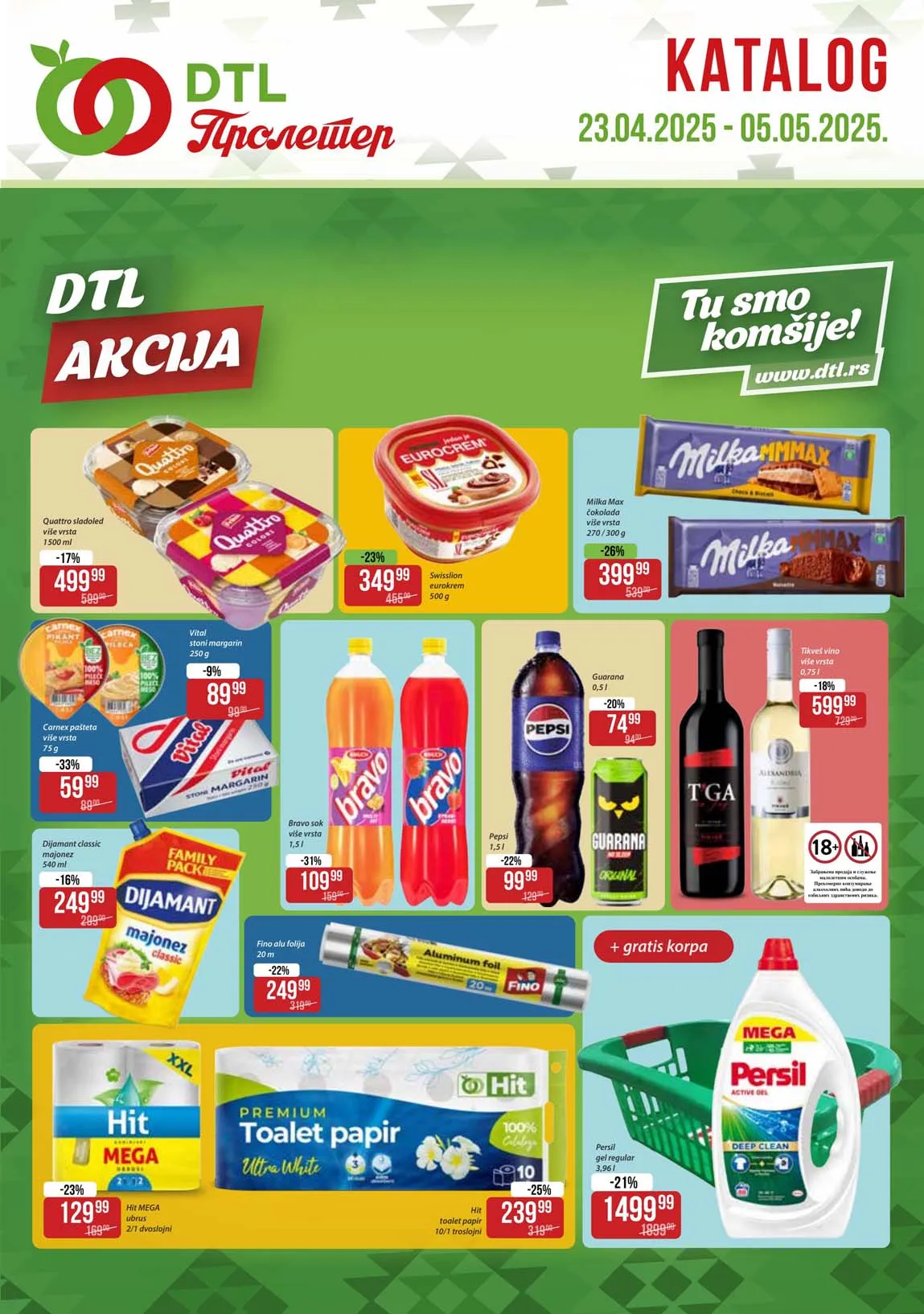 DTL Proleter Akcija Katalog sniženja 05.05.2025