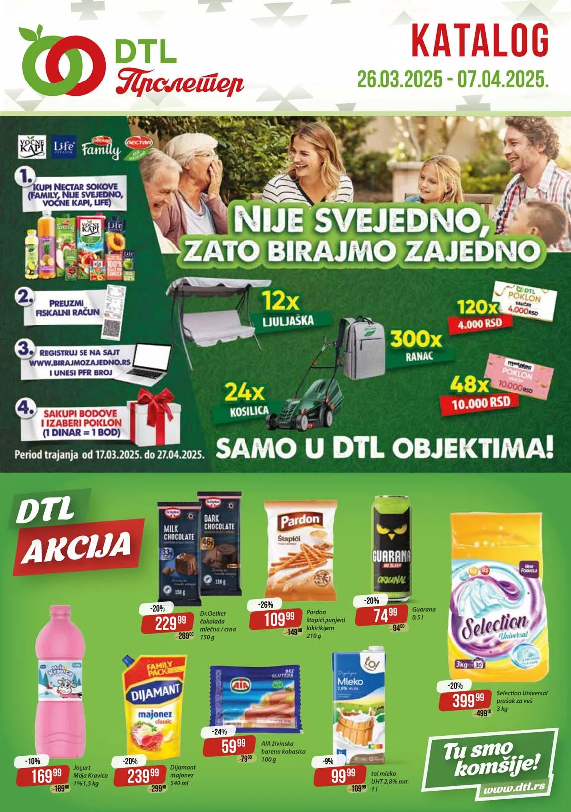 DTL Proleter Akcija Katalog sniženja 07.04.2025