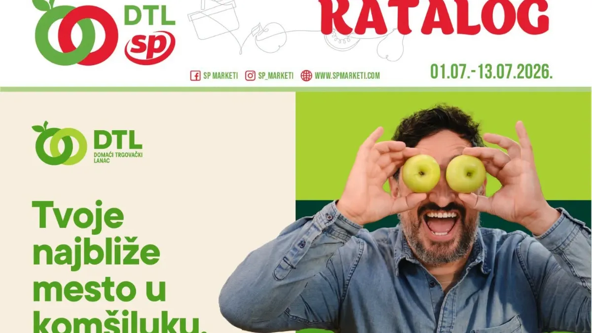 SP Market katalog do 13.07.2026 – akcija sa popustima do 60% na proizvode za svakodnevnu kupovinu