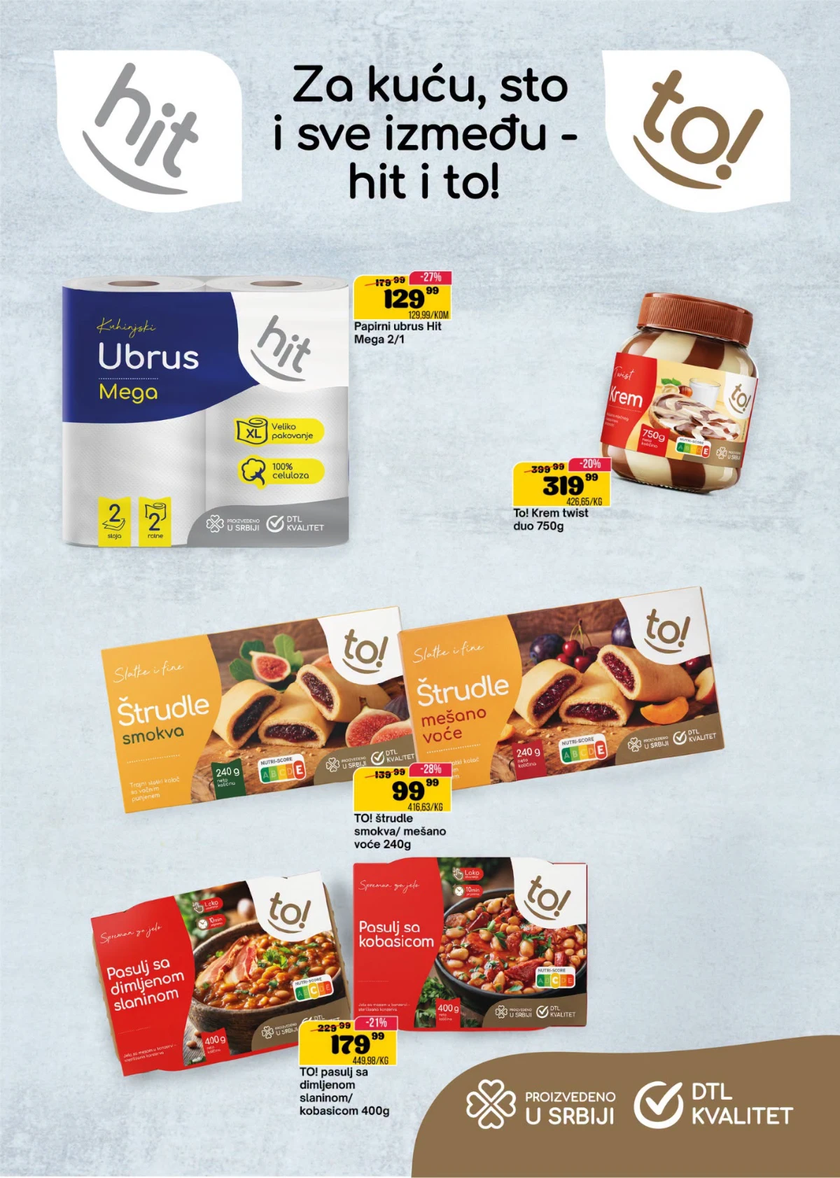 SP Market katalog strana 2 robna marka TO proizvodi na akciji
