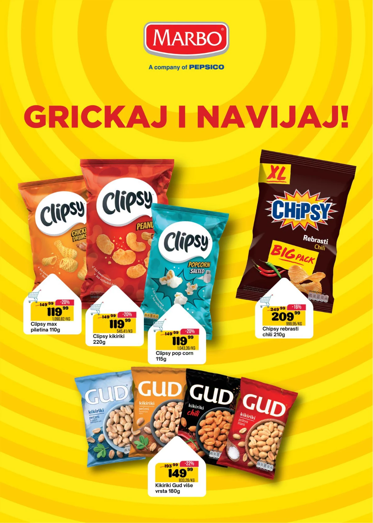 SP Market katalog strana 3 grickalice i slani program na akciji