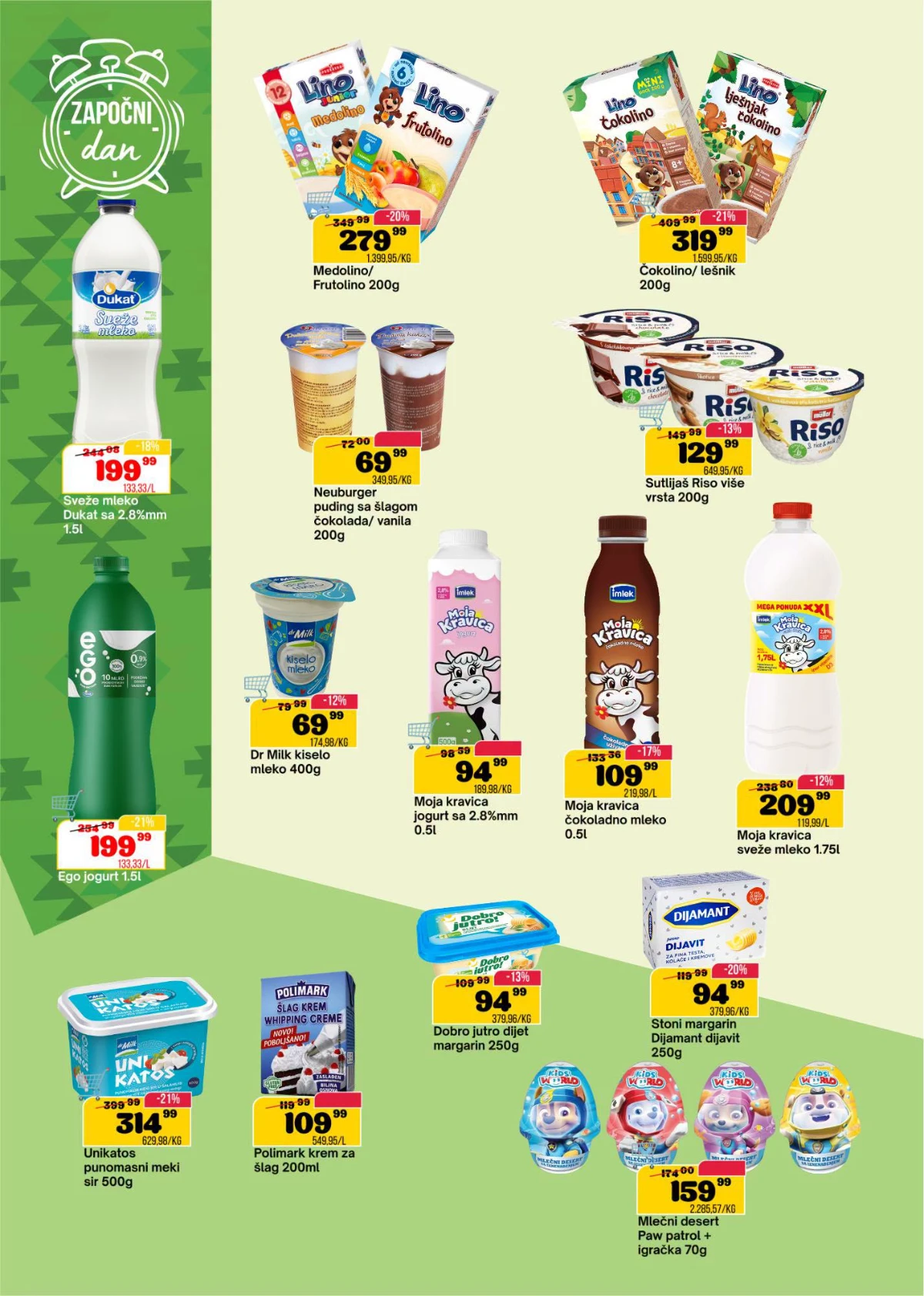 SP Market katalog strana 4 mlečni proizvodi i doručak na akciji