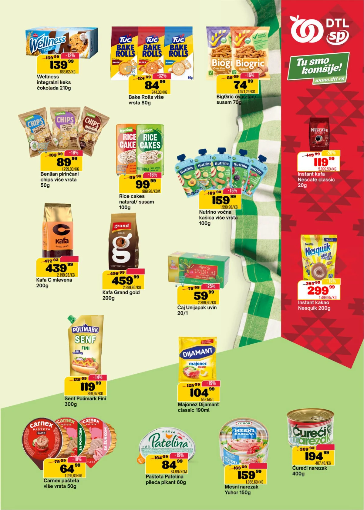 SP Market katalog strana 5 kafa, grickalice i namirnice na akciji