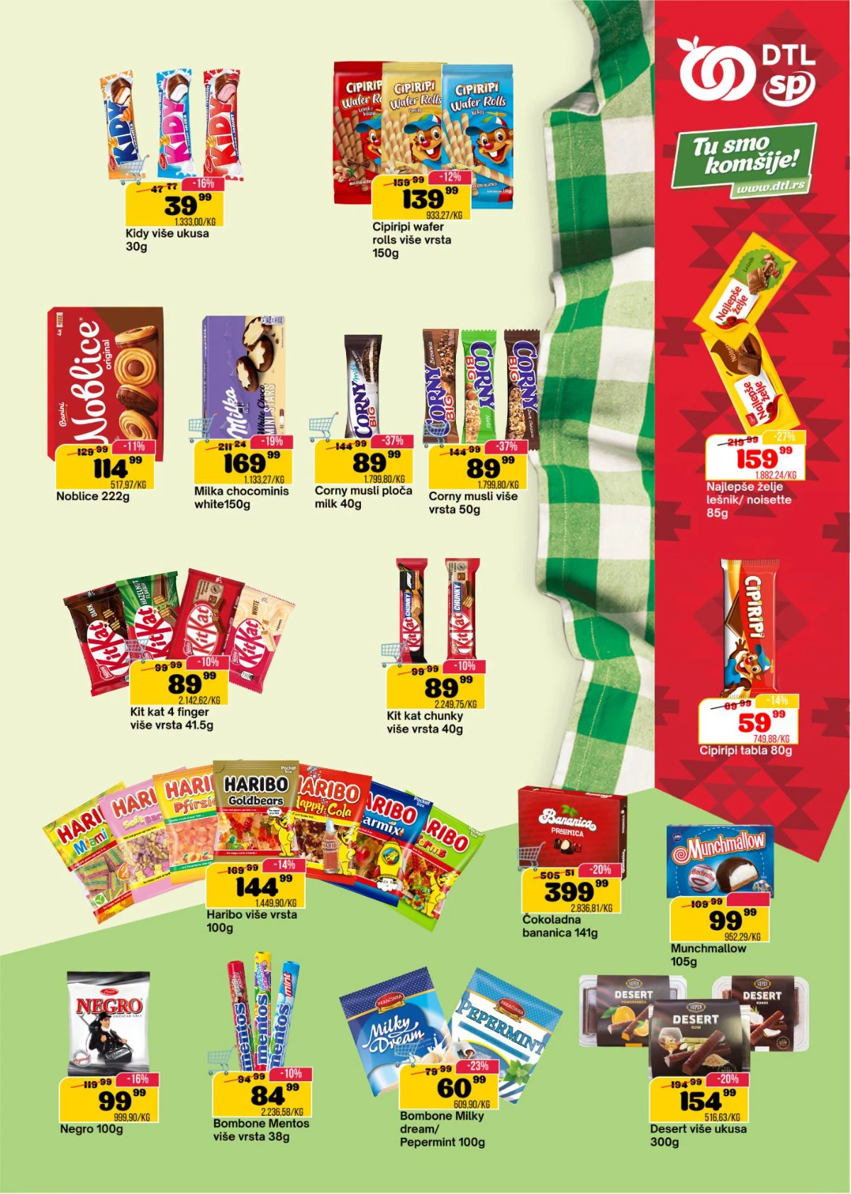 DTL SP Marketi katalog do 13.07.2026 sa akcijama na prehrambene proizvode i svakodnevnu kupovinu