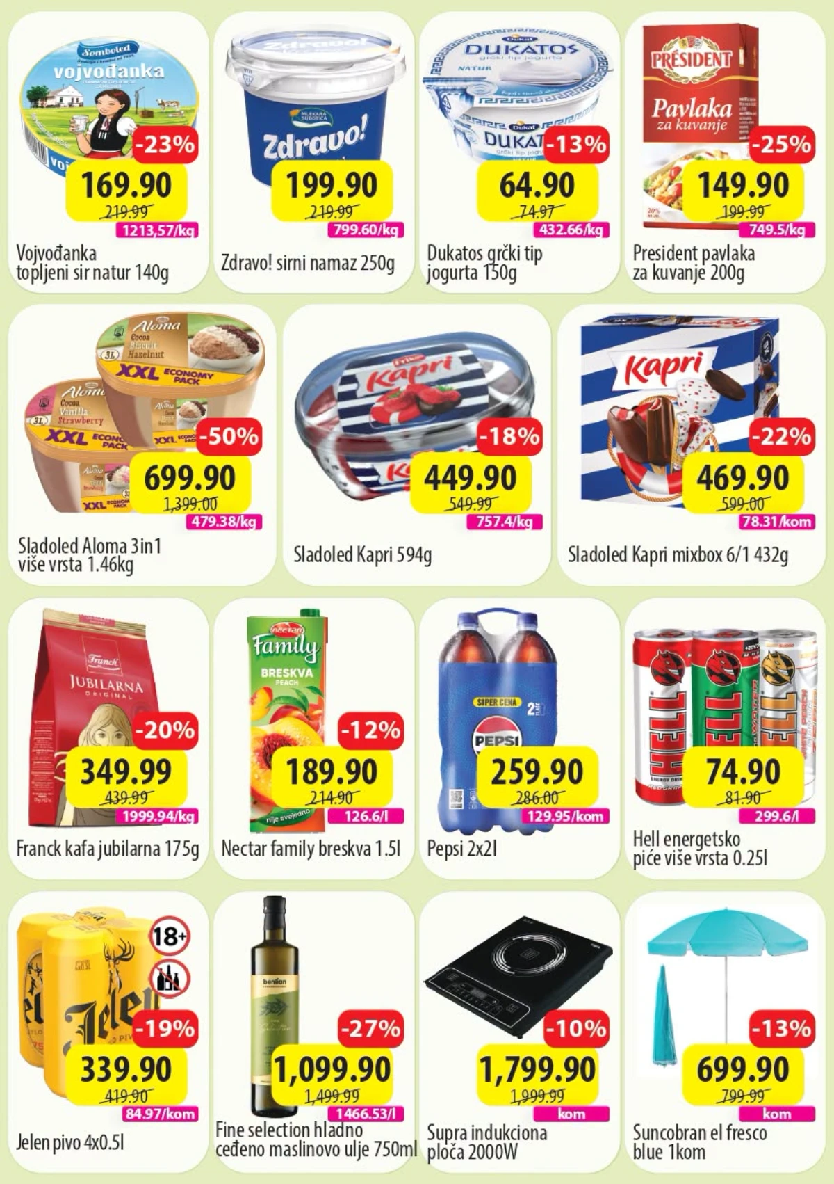 DTL SP TOP 7 katalog do 07.06.2026 – sladoled, kafa, jogurt, pića i letnji proizvodi na akciji