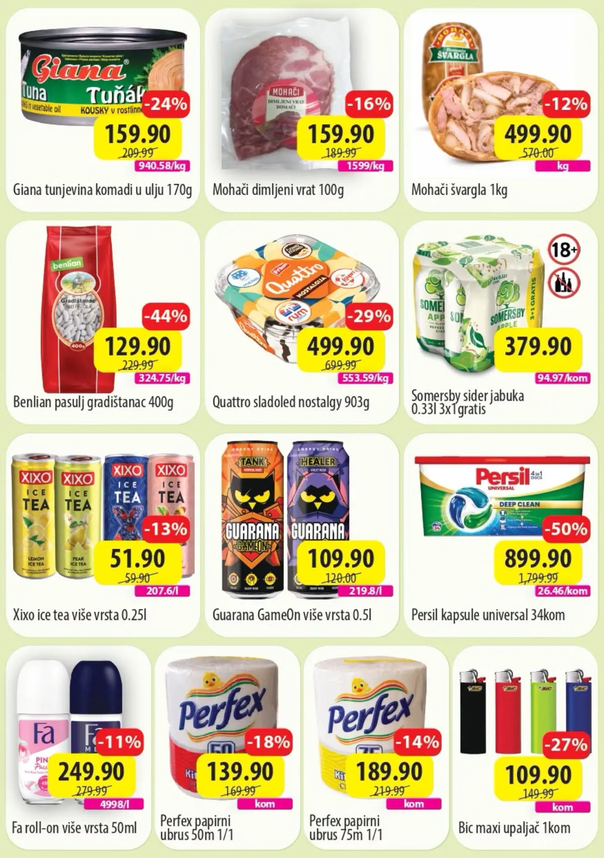 DTL SP Marketi TOP 7 akcija do 09.08.2026. – Persil, Quattro, Giana, Somersby i ostale nedeljne akcije