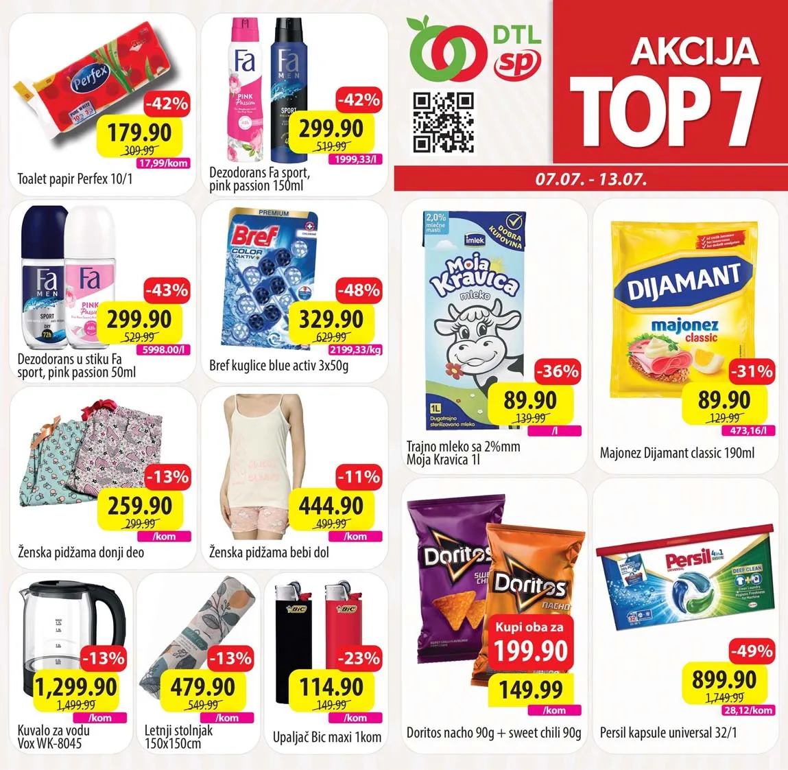 SP MARKETI Akcija Top 7 Sniženja do 13.07.2025