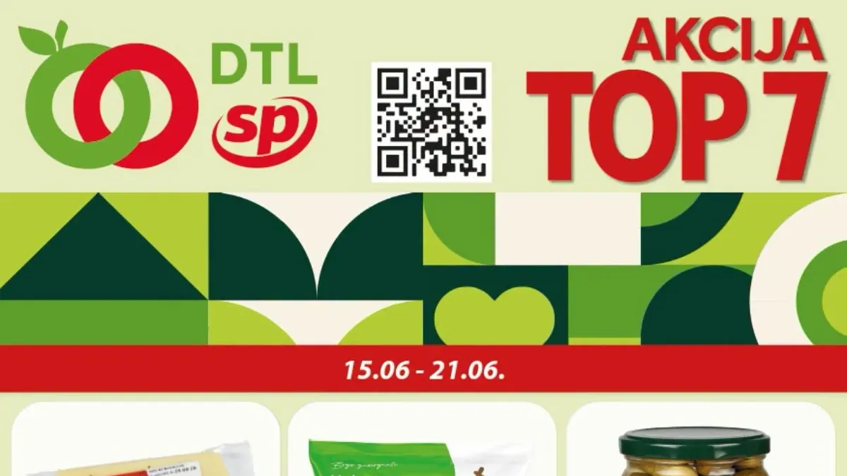 DTL SP Marketi TOP 7 akcija do 21.06.2026 – prehrana, piće i kućne potrepštine po sniženim cenama