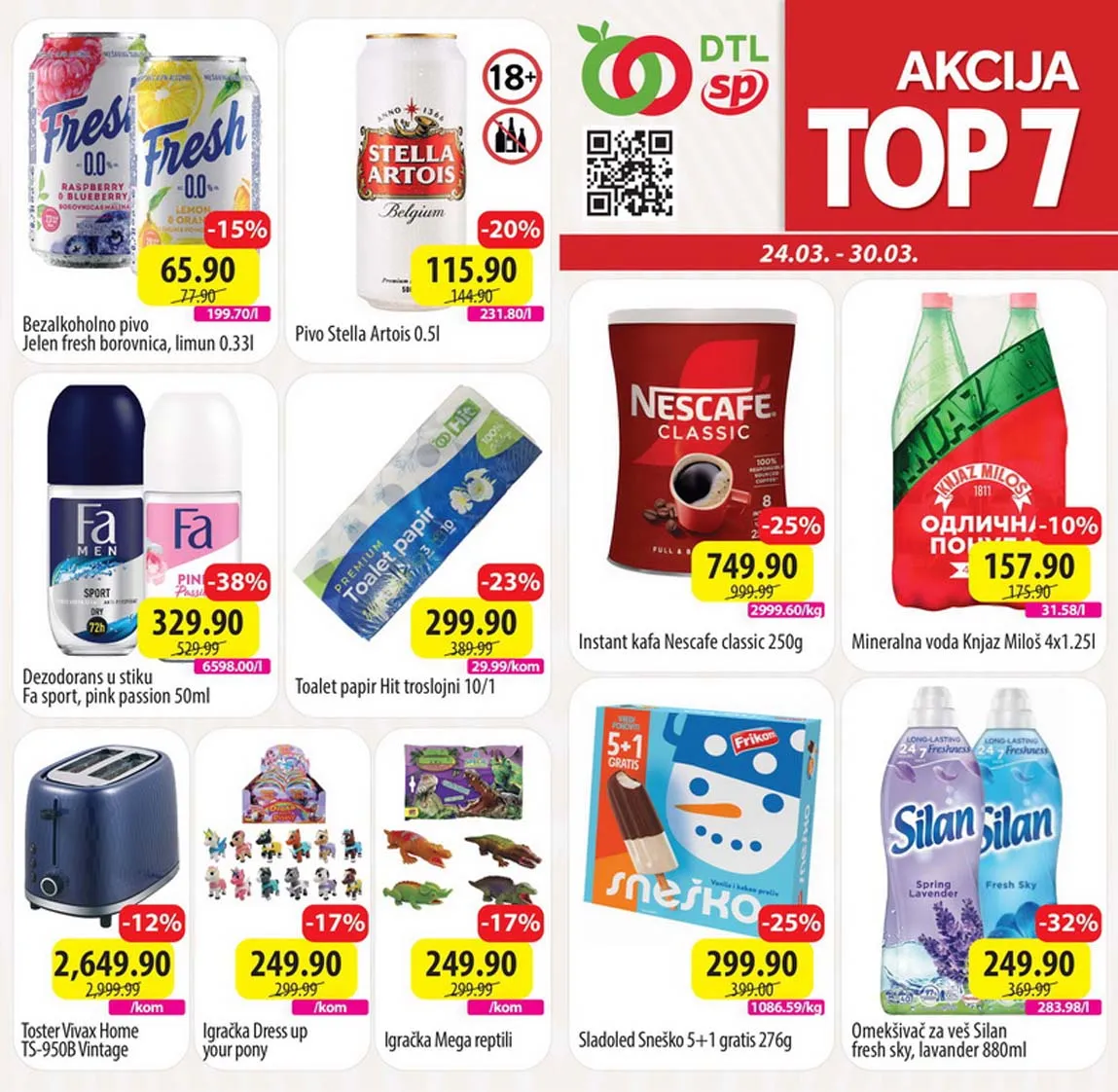 SP MARKETI Akcija Top 7 Sniženja do 30.03.2025