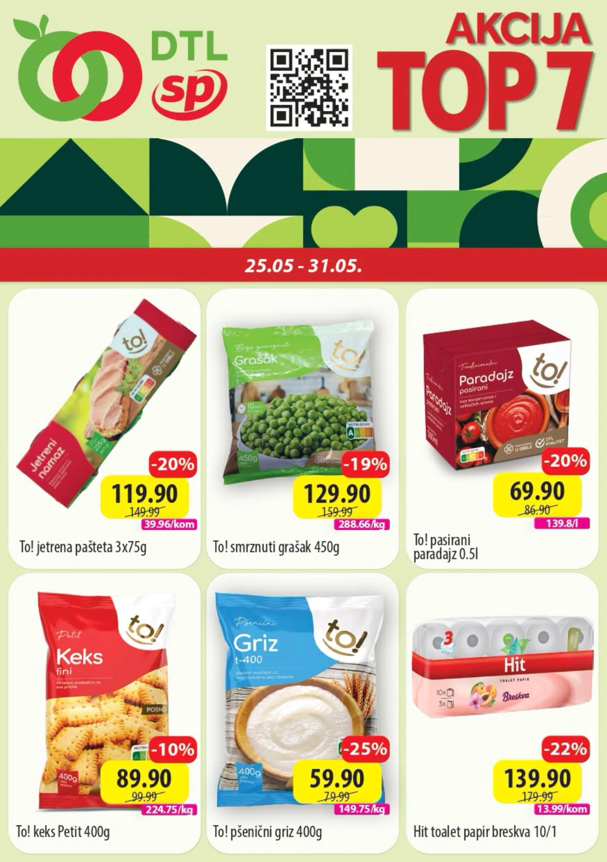 DTL SP marketi TOP 7 katalog do 31.05.2026 – kafa, jogurt, kečap i kućne potrepštine po akcijskim cenama