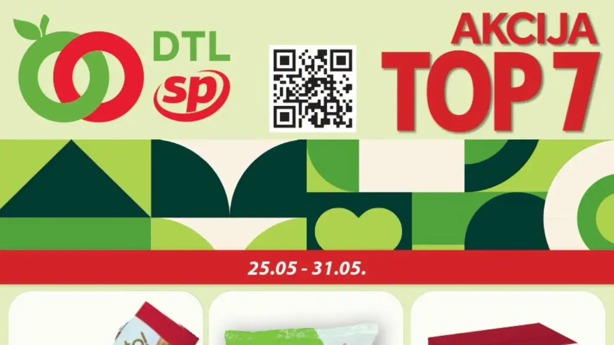 DTL SP marketi TOP 7 akcija do 31.05.2026 – prehrana, kafa, jogurt i kućne potrepštine na sniženju