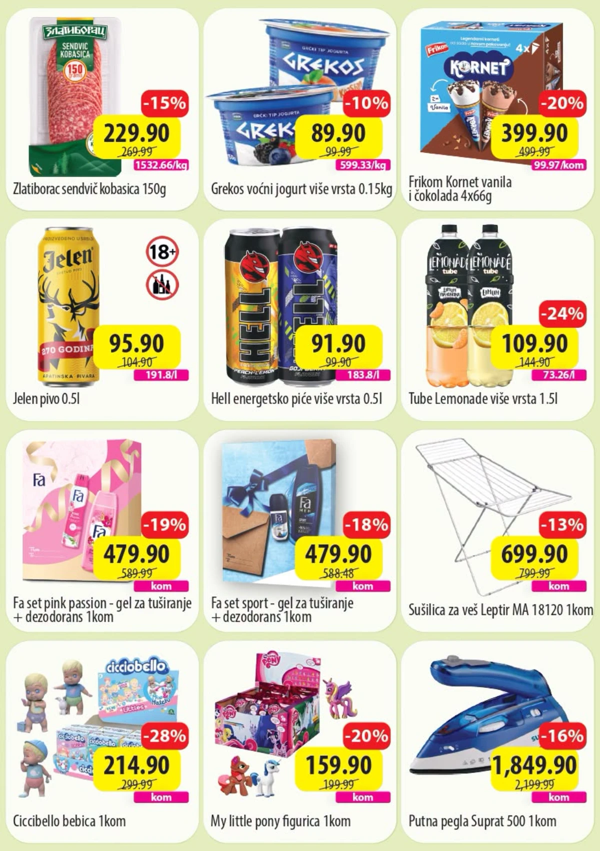 DTL SP TOP 7 akcija do 05.07.2026 – prehrambeni proizvodi, pića, kozmetika i proizvodi za domaćinstvo