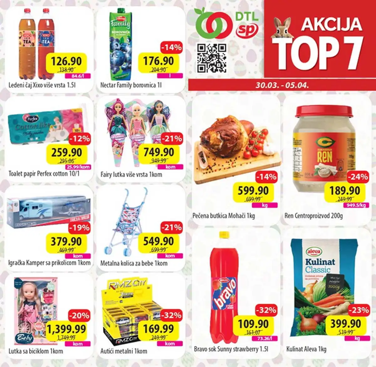 SP marketi Top 7 sniženja katalog akcija do 05. aprila 2026 prva strana