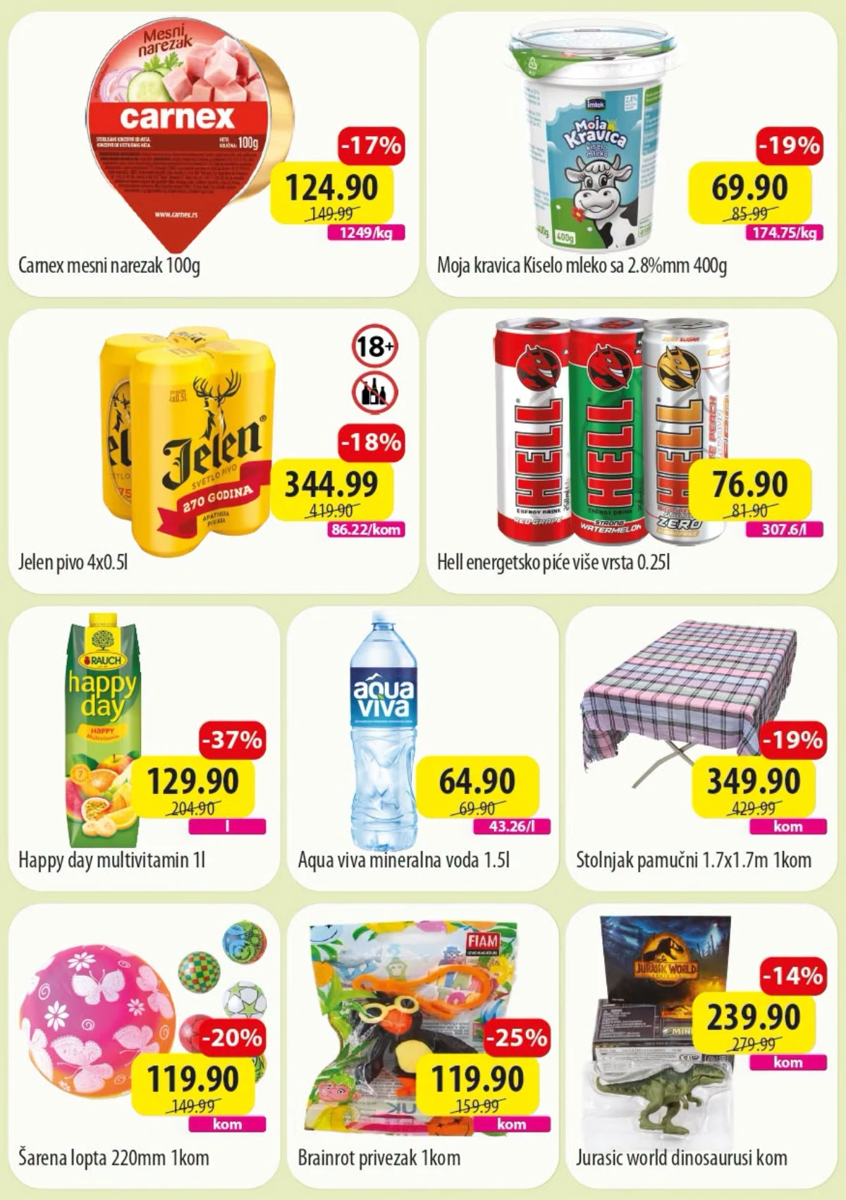 DTL SP Marketi TOP 7 katalog – prehrambeni proizvodi, pića, kućna hemija, igračke i proizvodi za domaćinstvo na akciji