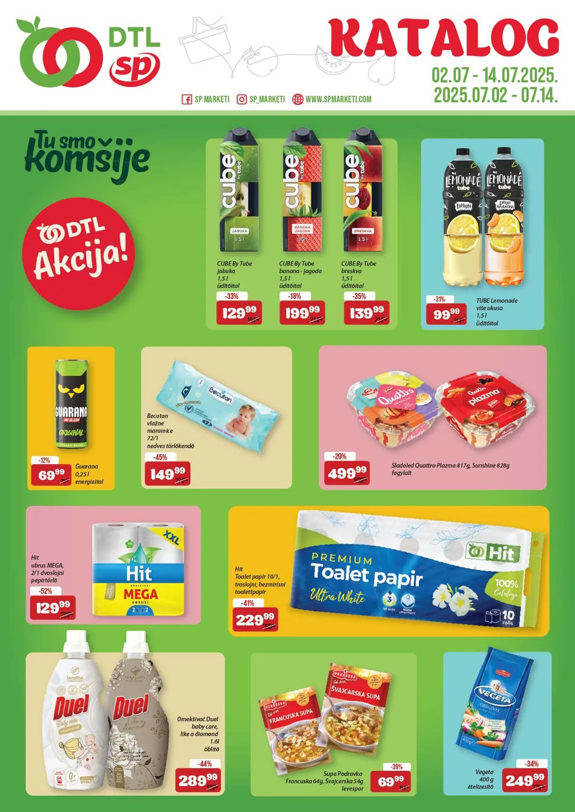 SP Marketi akcija Katalog sniženja do 14.07.2025