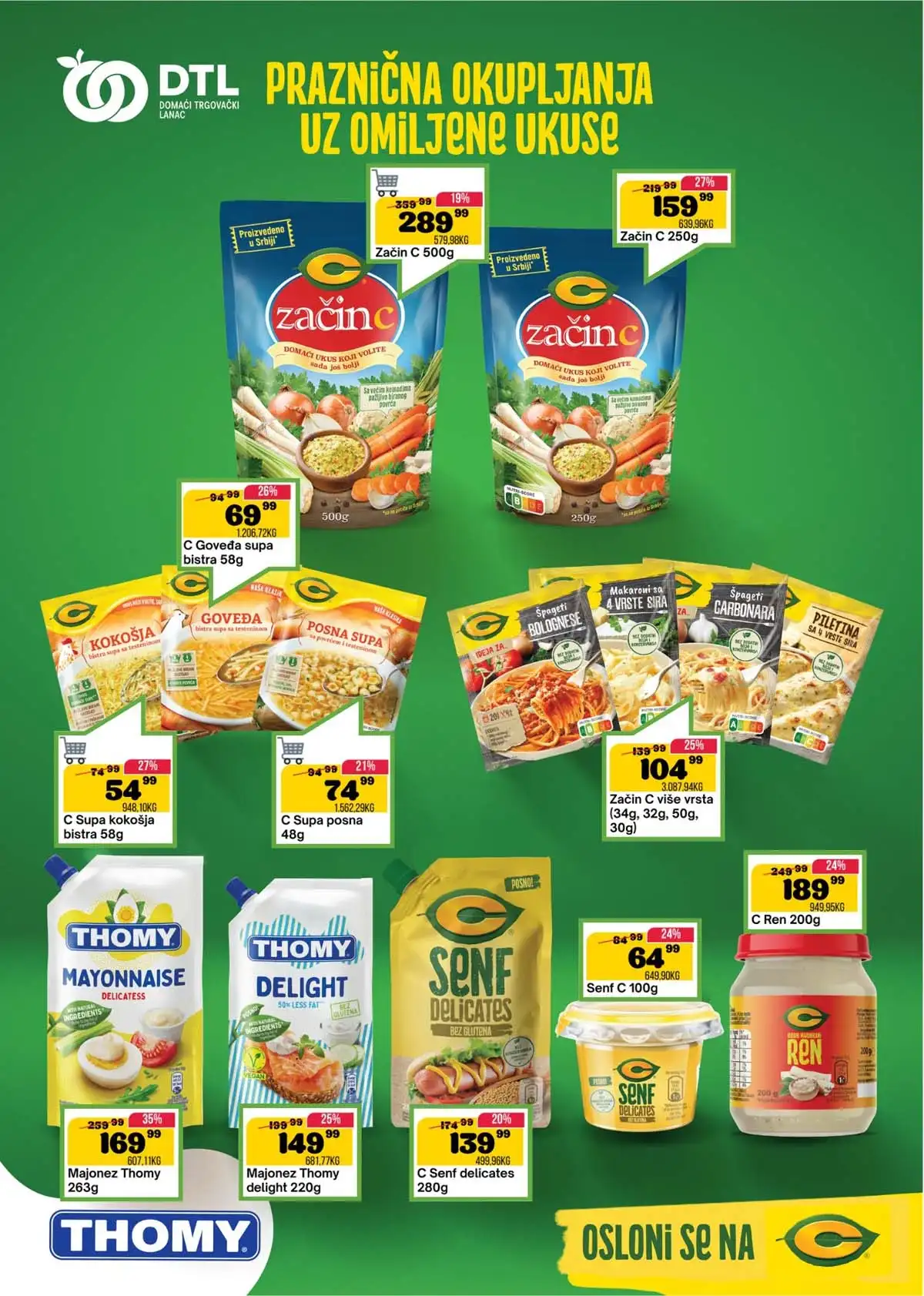 SP Marketi akcija – prehrana i piće na sniženju do 20. aprila 2026