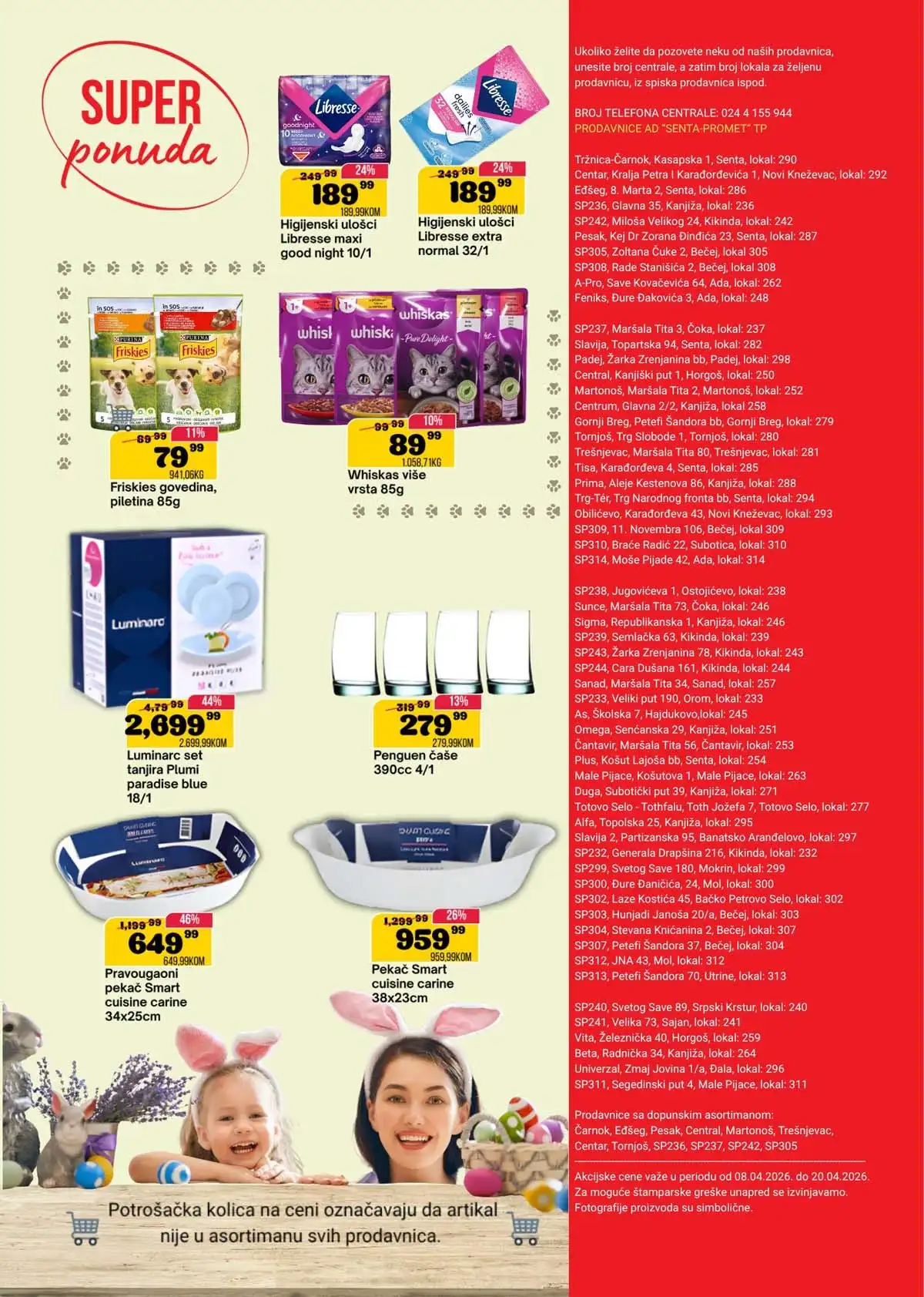 SP Marketi akcija – završna ponuda i popusti do 20. aprila 2026